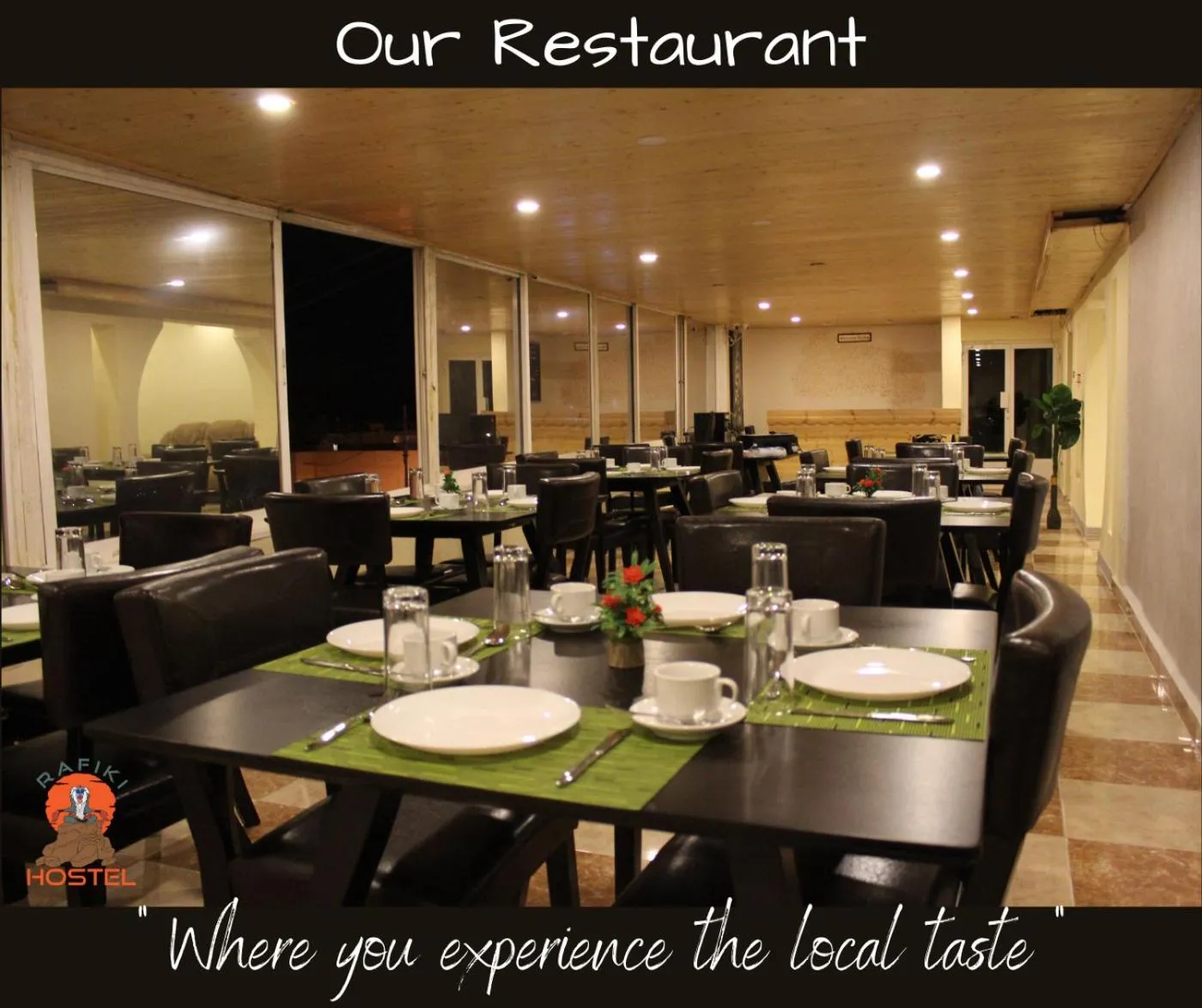 Restaurant/places to eat in Rafiki Hostel