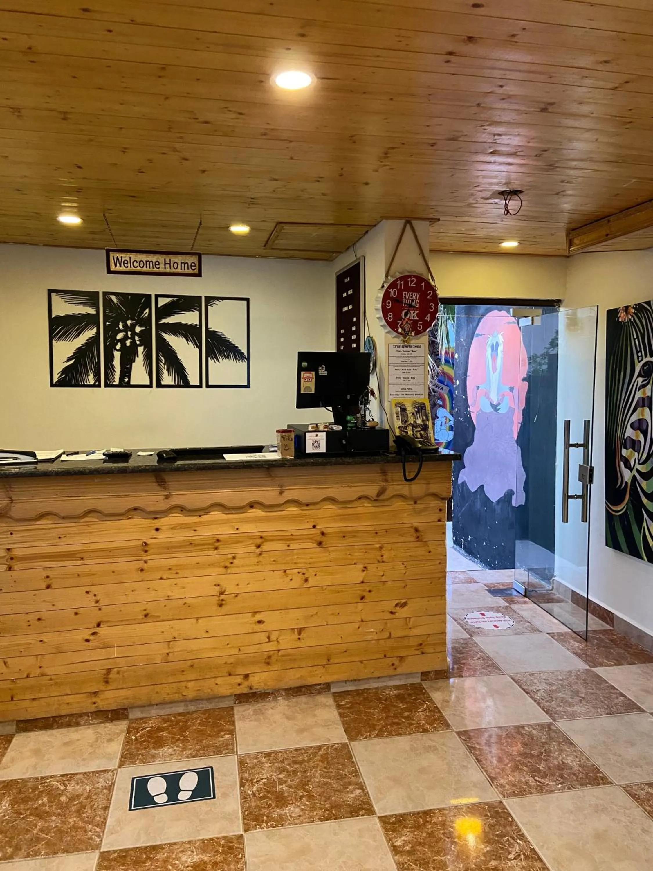 Lobby or reception in Rafiki Hostel
