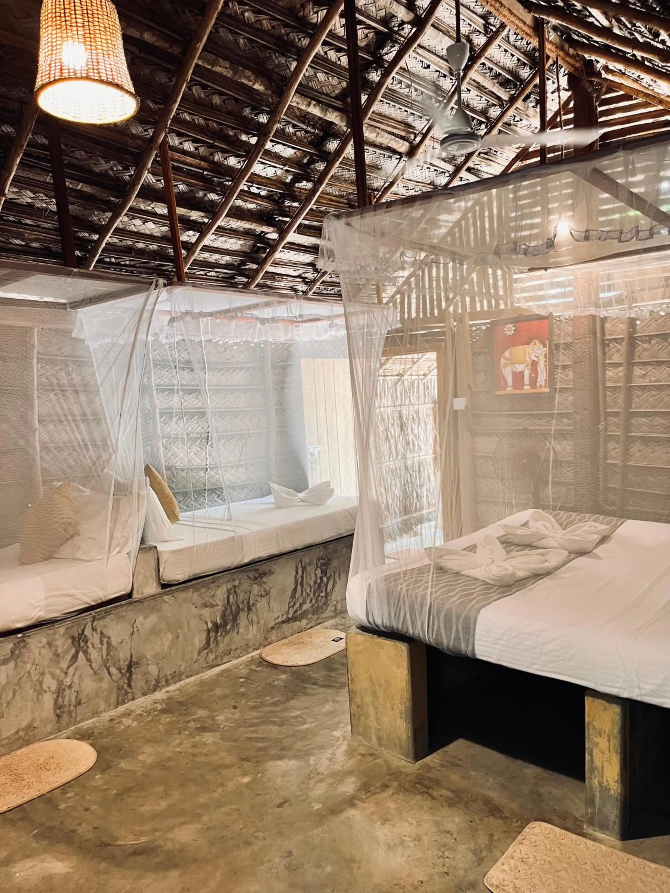 Bed in Windy Waves Beach Nature Resort & Kite School