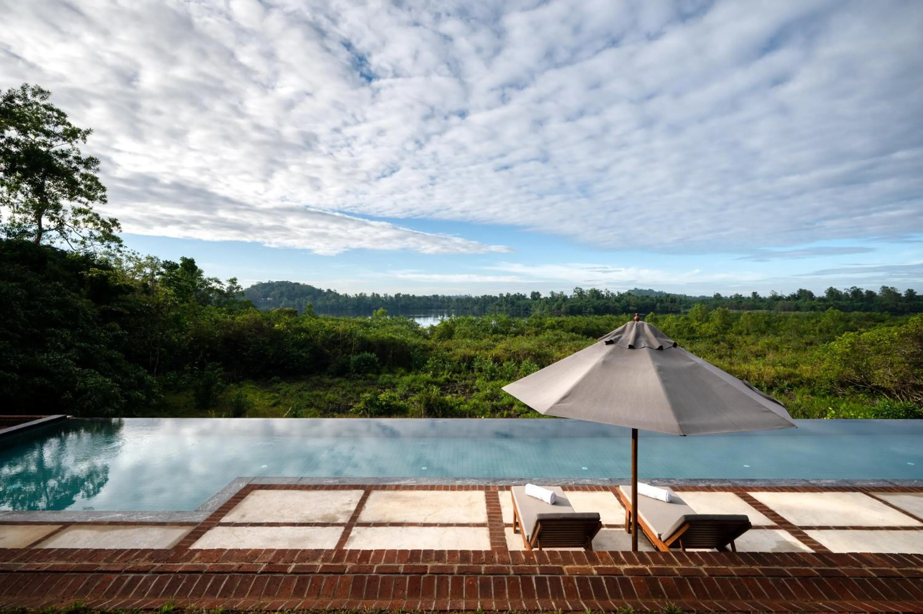 Swimming pool in Lunuganga Estate