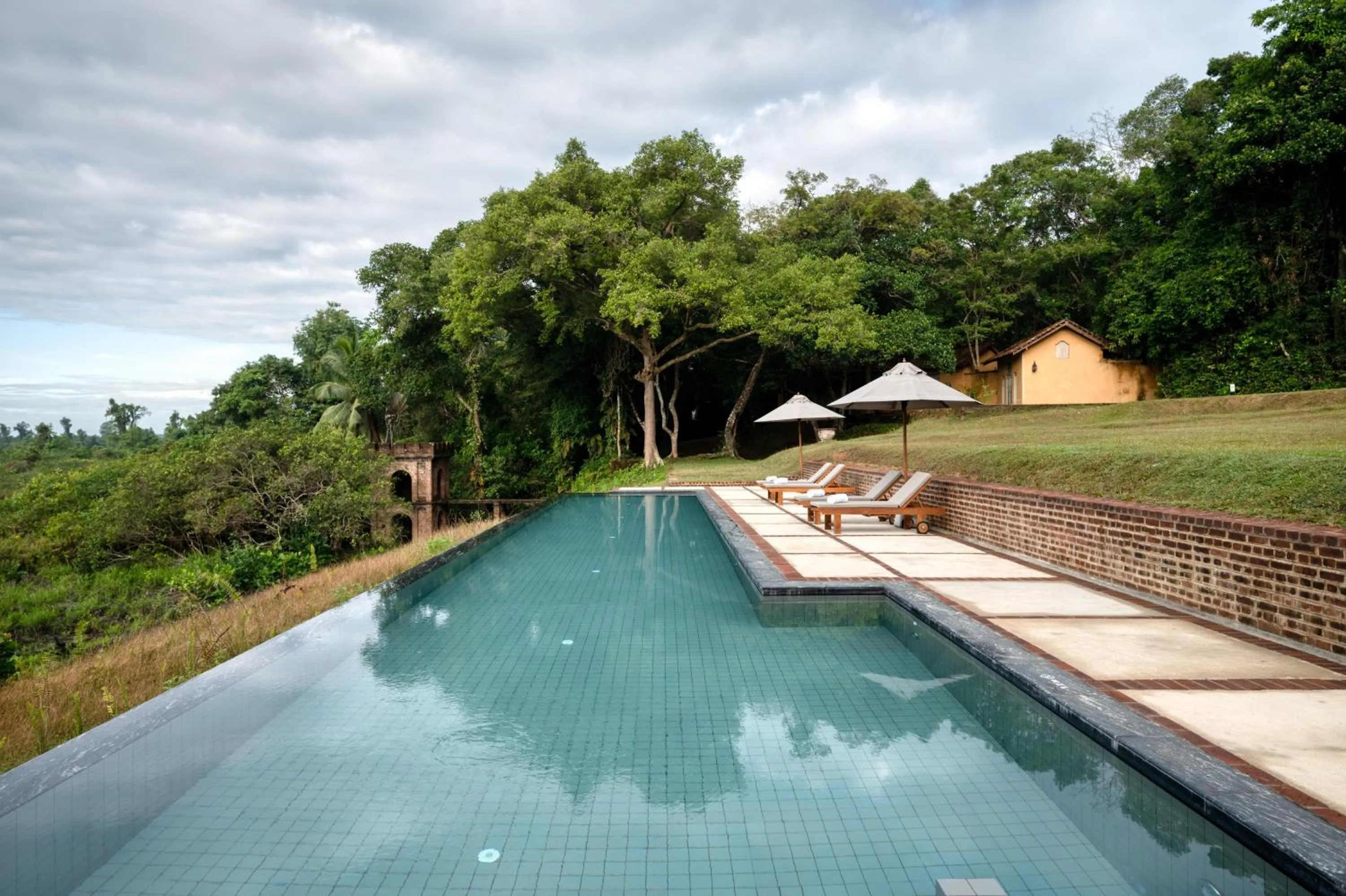Swimming pool in Lunuganga Estate