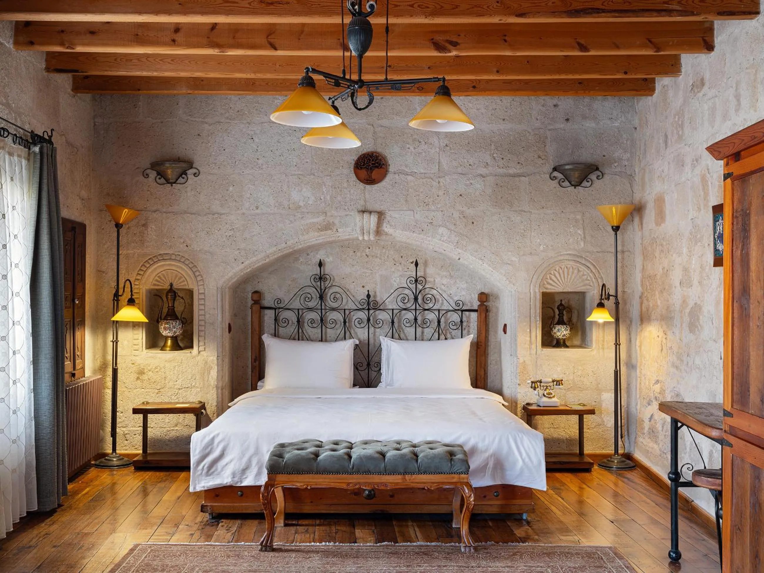 Bed in Kelebek Special Cave Hotel & Spa