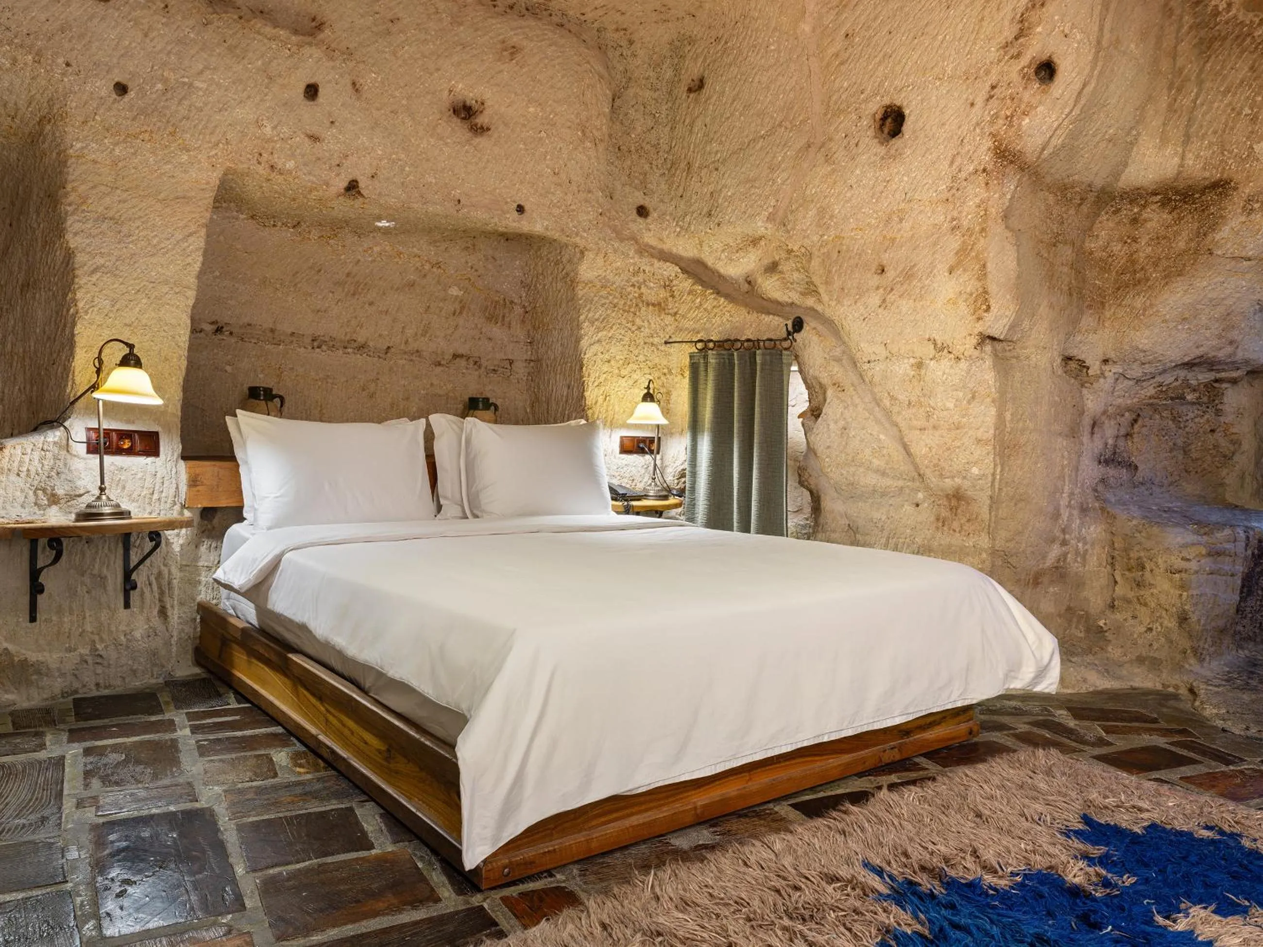 Bed in Kelebek Special Cave Hotel & Spa