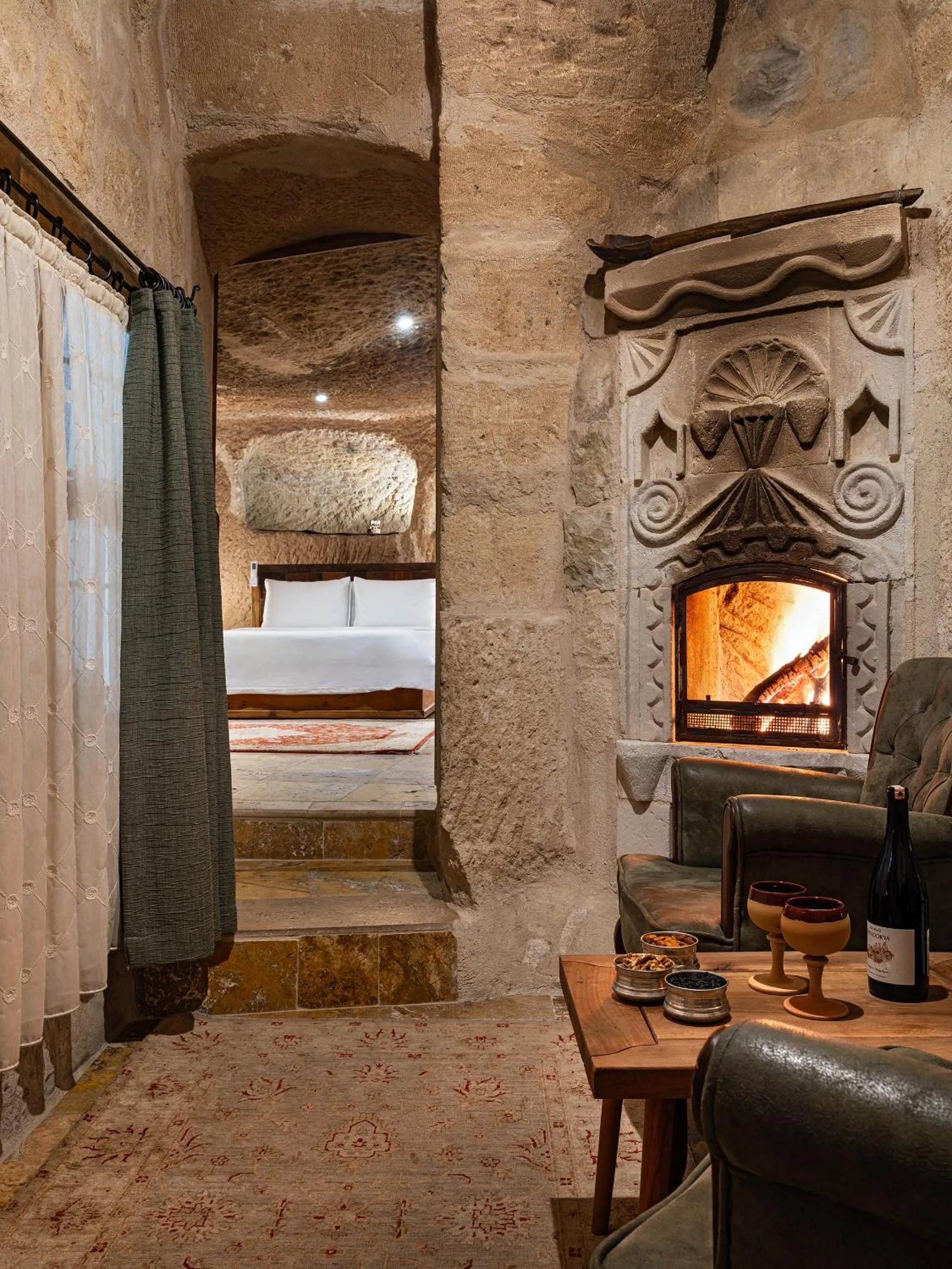 Bed in Kelebek Special Cave Hotel & Spa