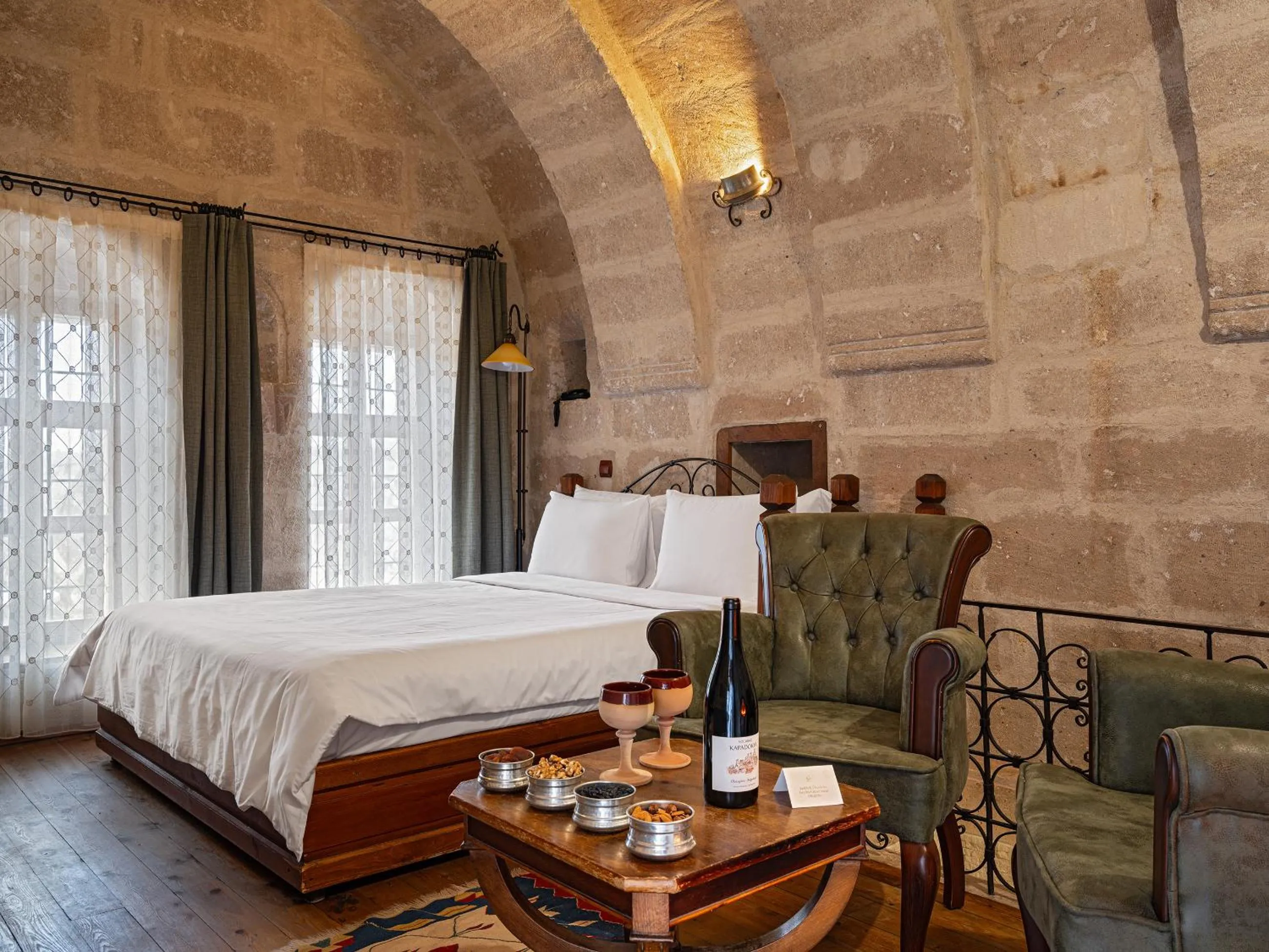 Bed in Kelebek Special Cave Hotel & Spa