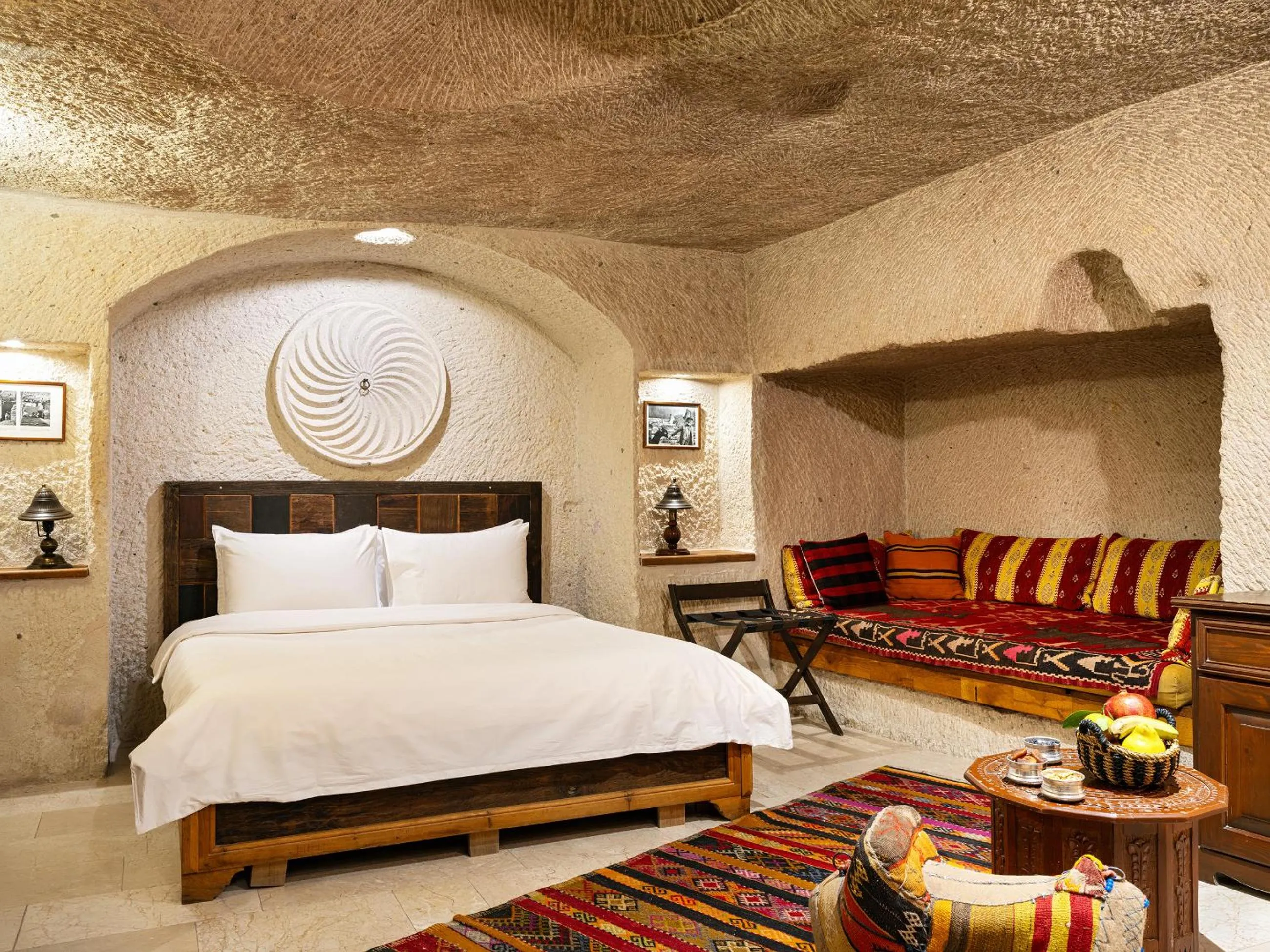 Bed in Kelebek Special Cave Hotel & Spa