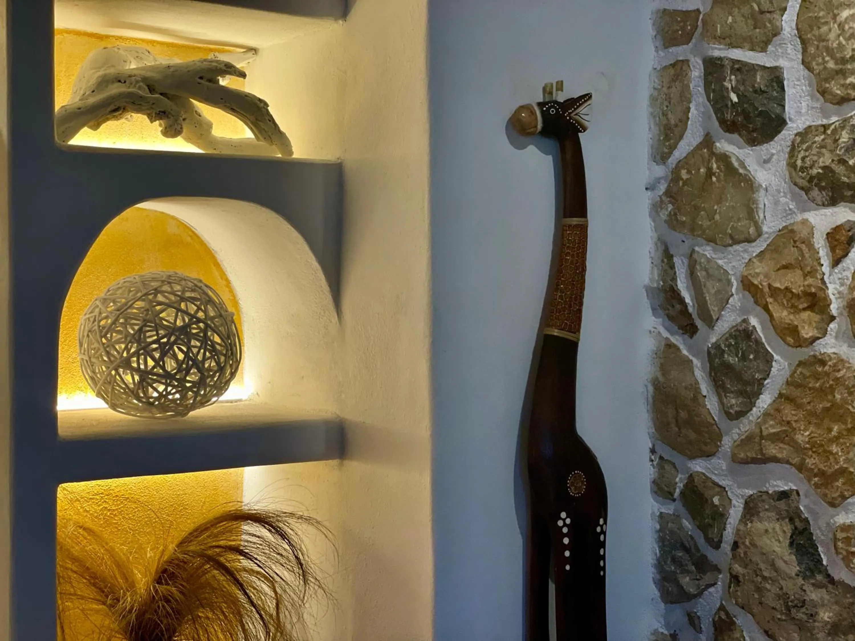 Decorative detail in Atlazia Suites