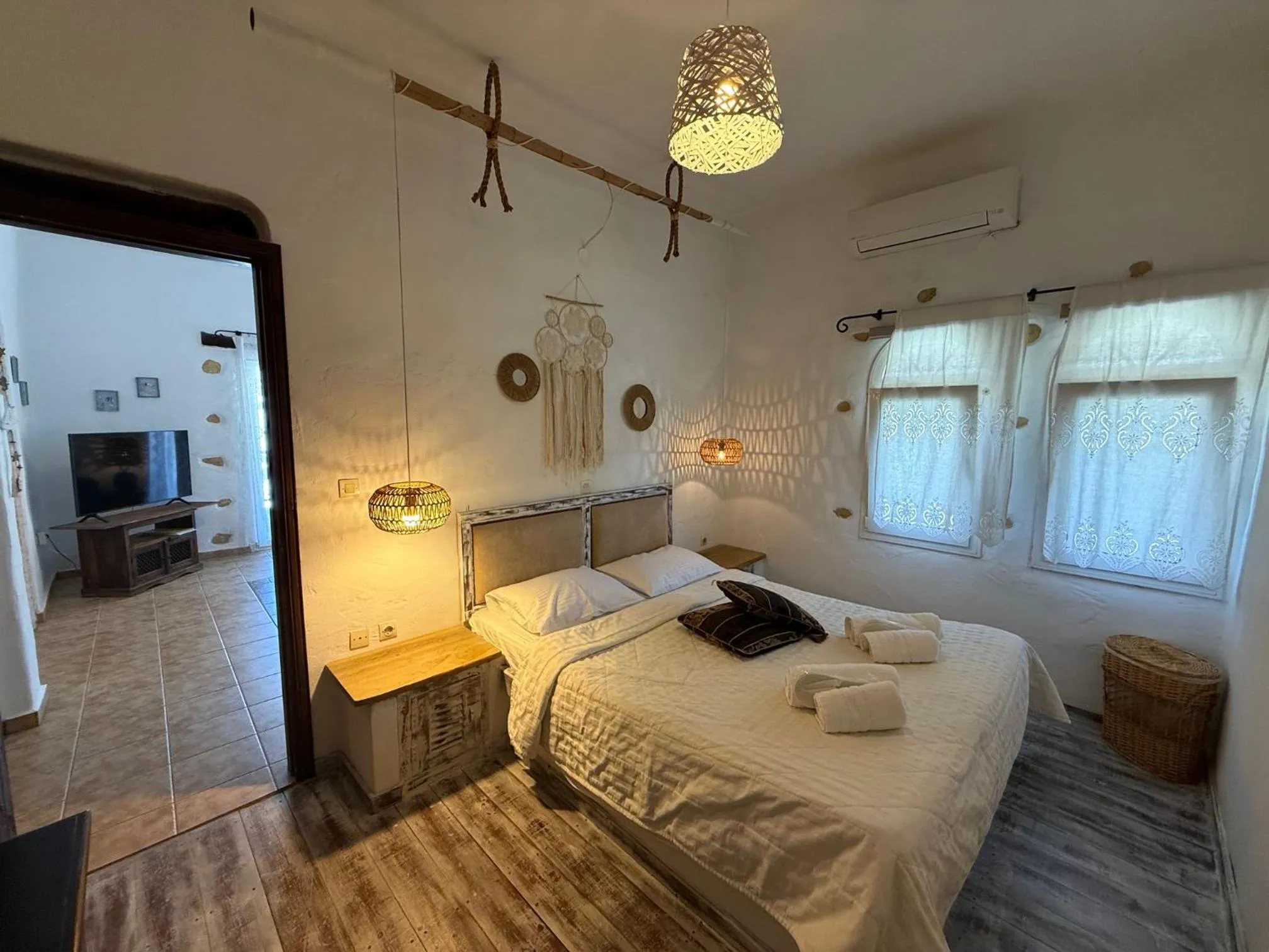 Bed in Atlazia Suites