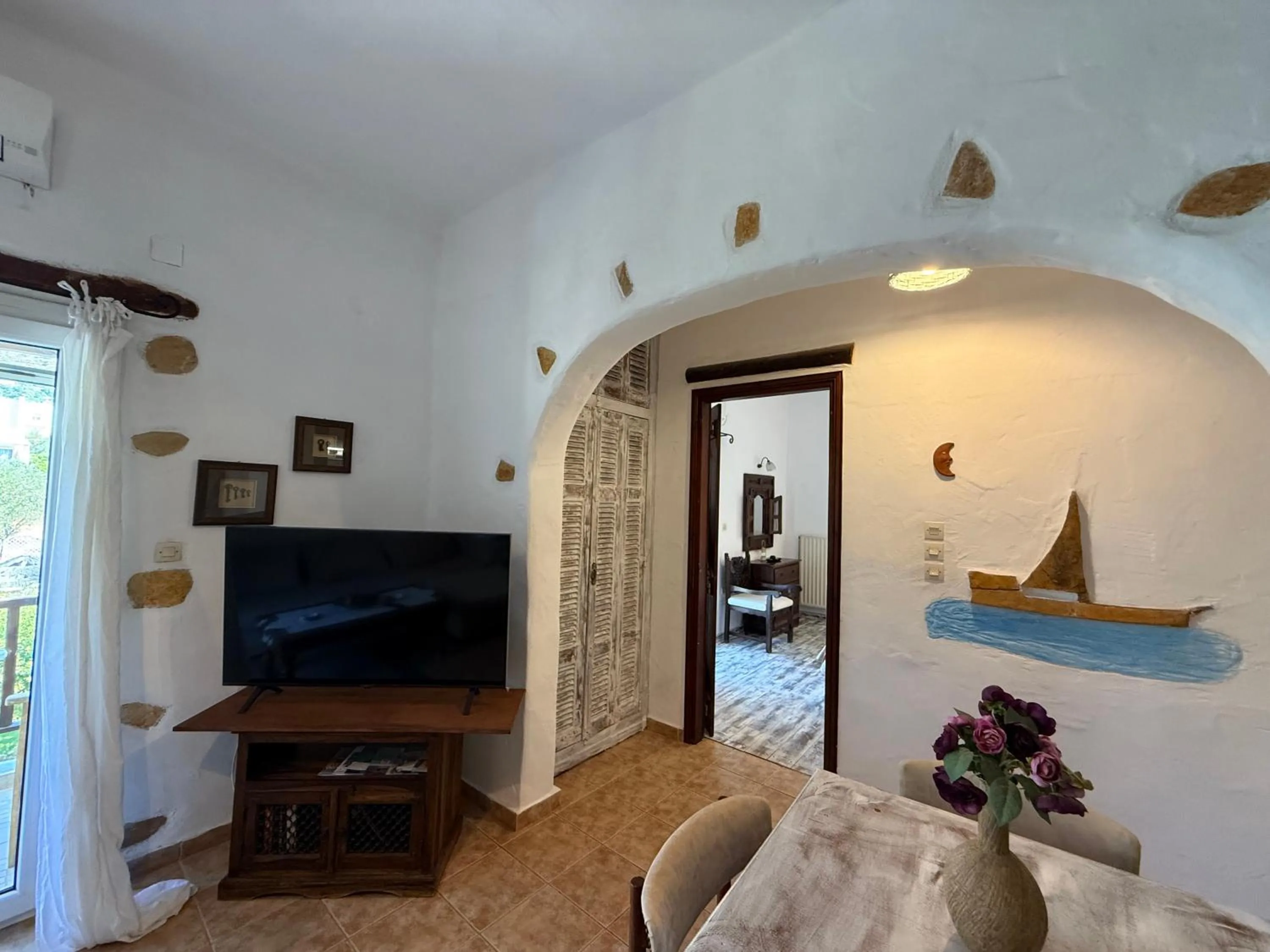 Living room in Atlazia Suites