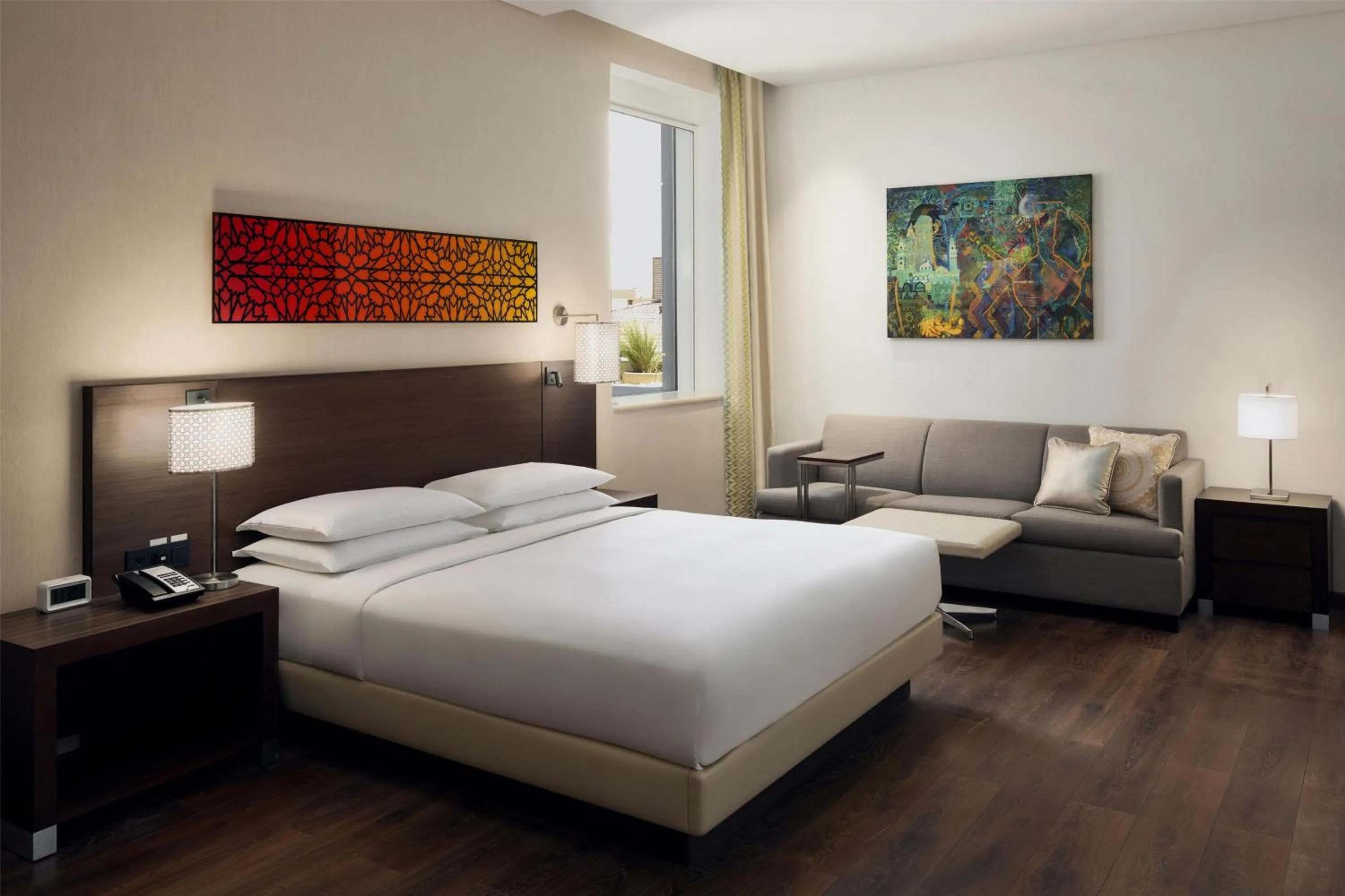 Bedroom, Bed in Hyatt Place Riyadh Sulaimania