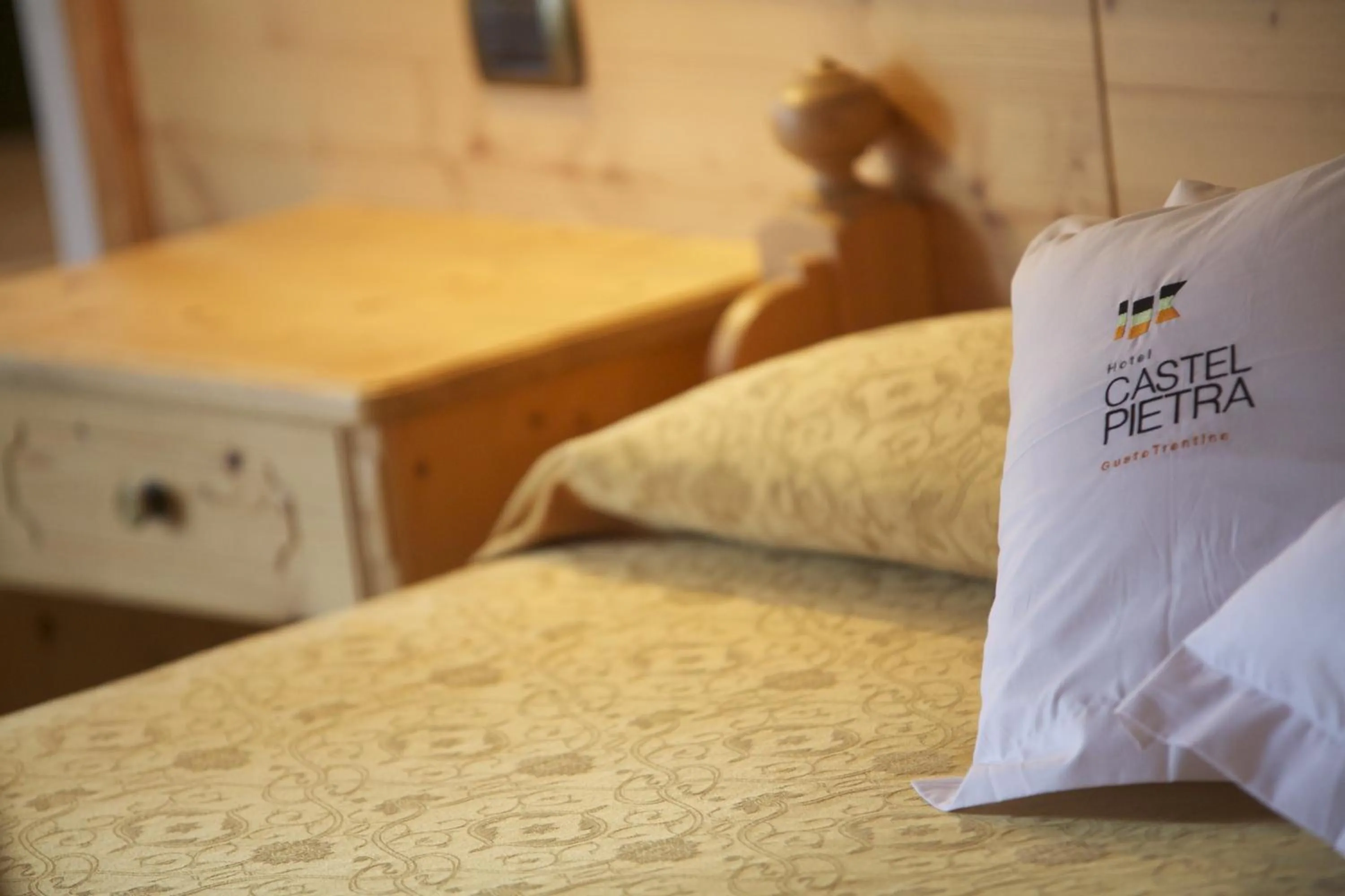 Bedroom, Bed in Hotel Castel Pietra