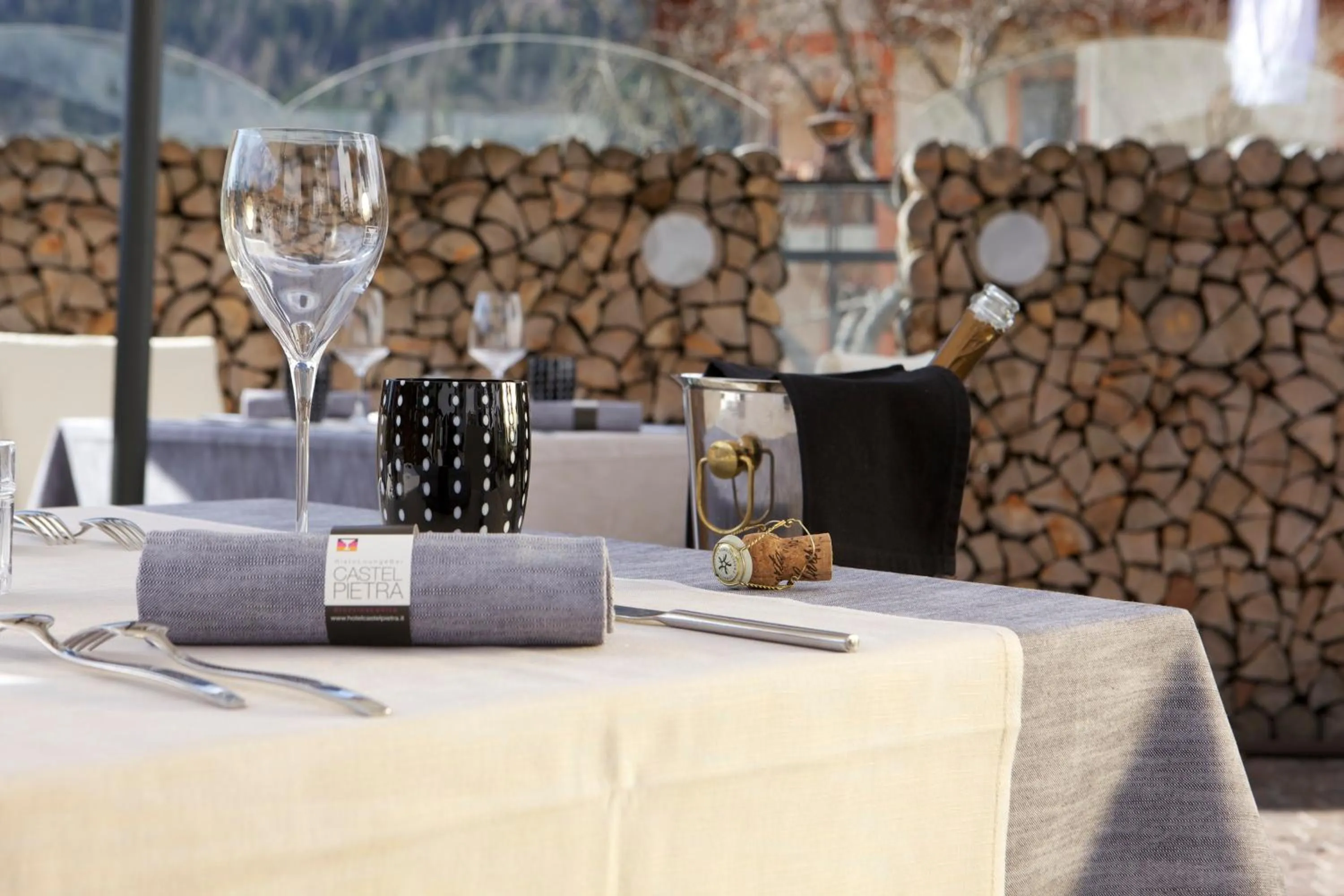 Patio in Hotel Castel Pietra