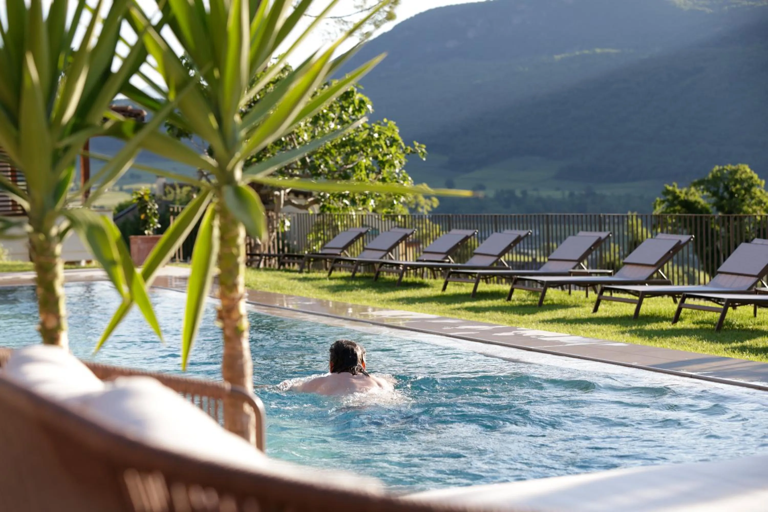 Swimming pool in Hotel Haus am Hang