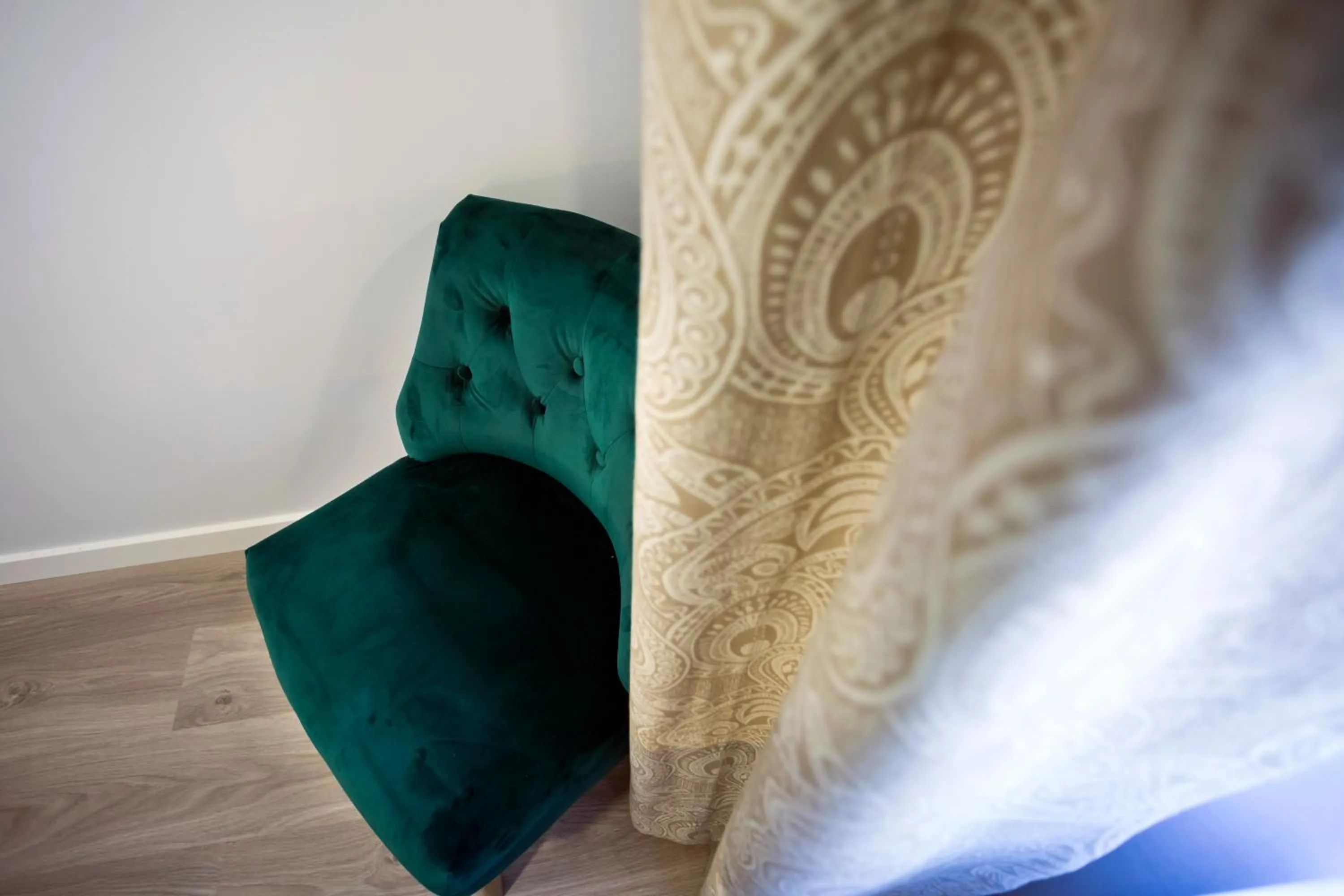 Decorative detail, Bed in La Casa de la Trinidad Suites