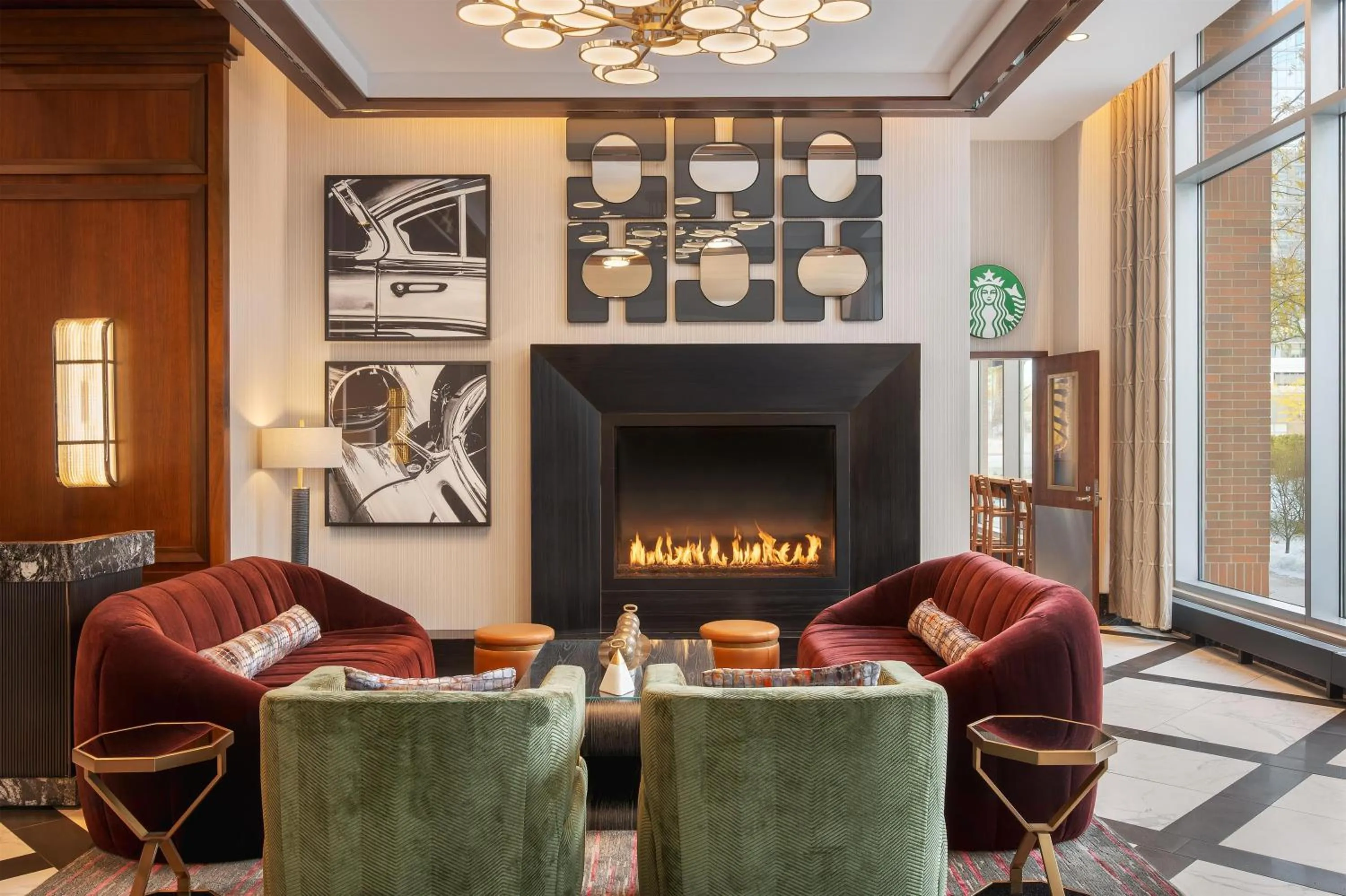 Lobby or reception in Hilton Garden Inn Chicago McCormick Place