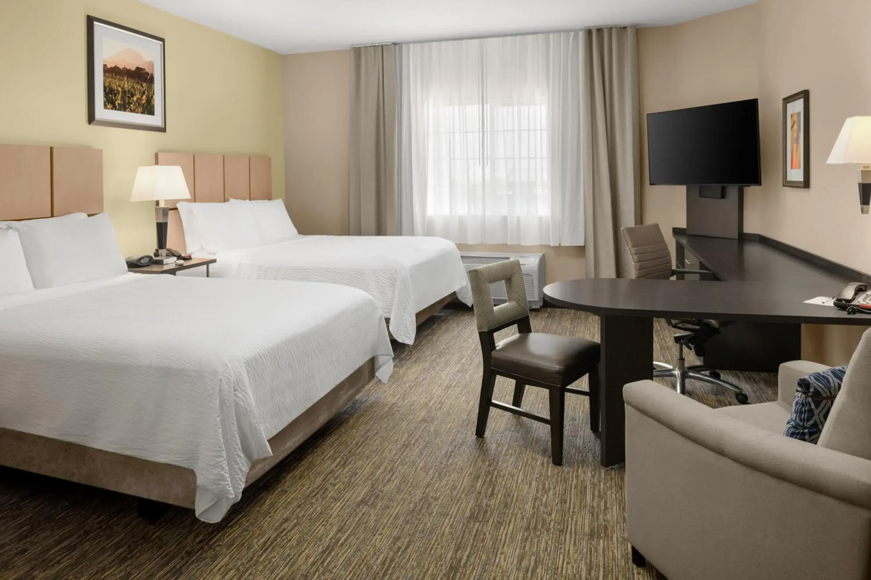 Bedroom, Bed in Candlewood Suites Turlock by IHG Bedroom, Bed in Candlewood Suites Turlock by IHG