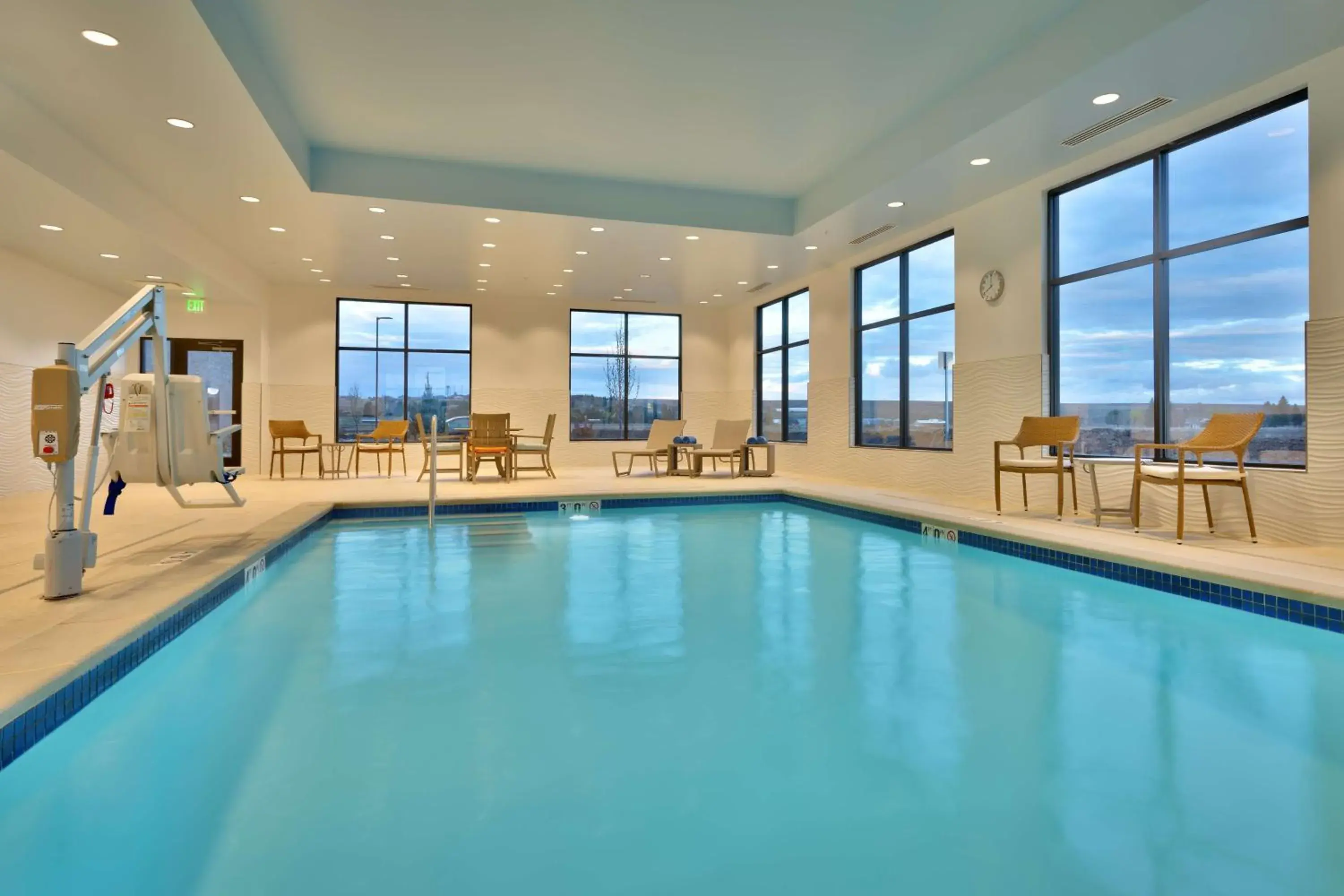 Pool view in Hampton Inn & Suites Rexburg Pool view in Hampton Inn & Suites Rexburg