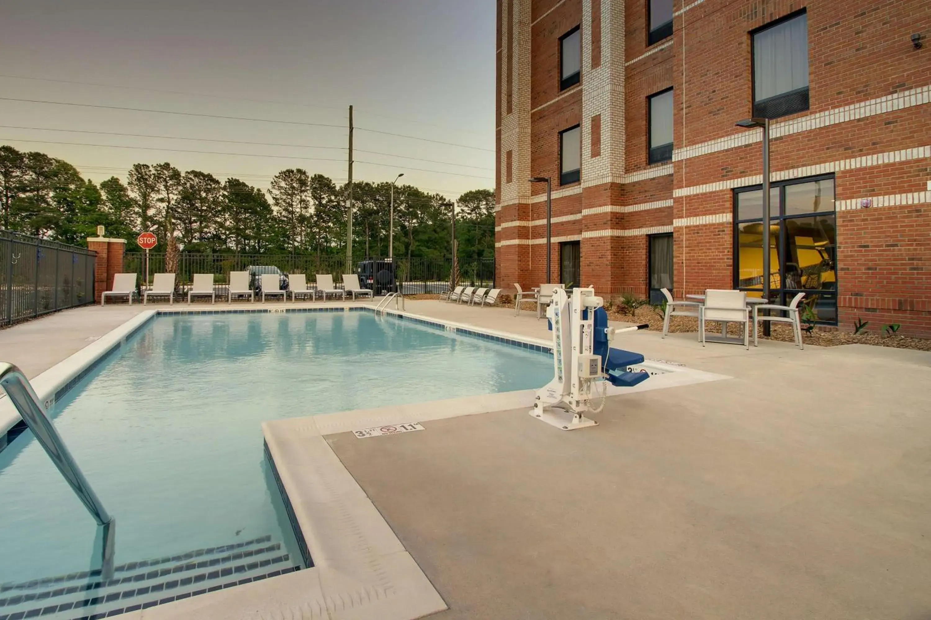 Pool view in Hampton Inn Sneads Ferry Topsail Beach Pool view in Hampton Inn Sneads Ferry Topsail Beach