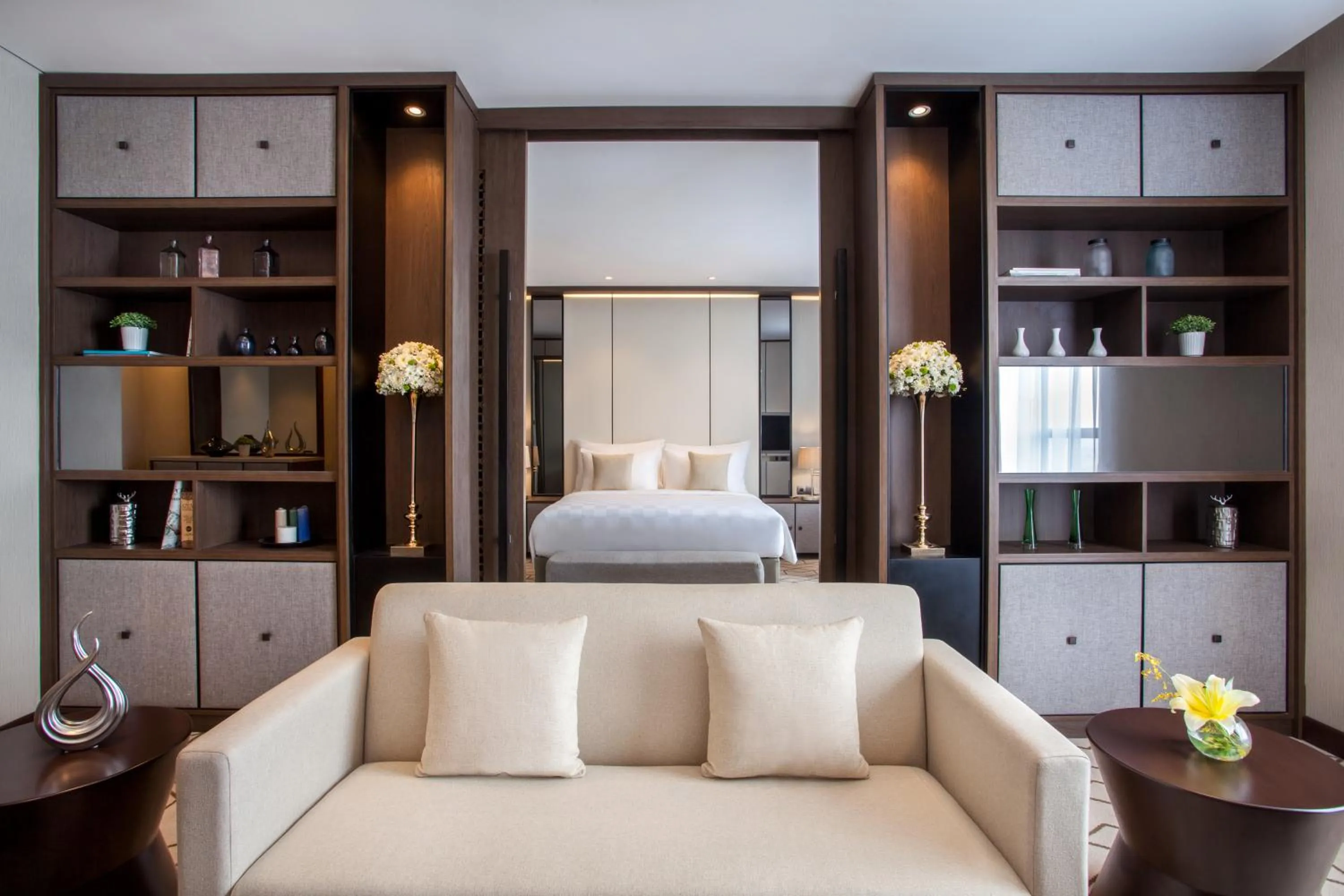 Living room, Bed in Wyndham Opi Hotel Palembang