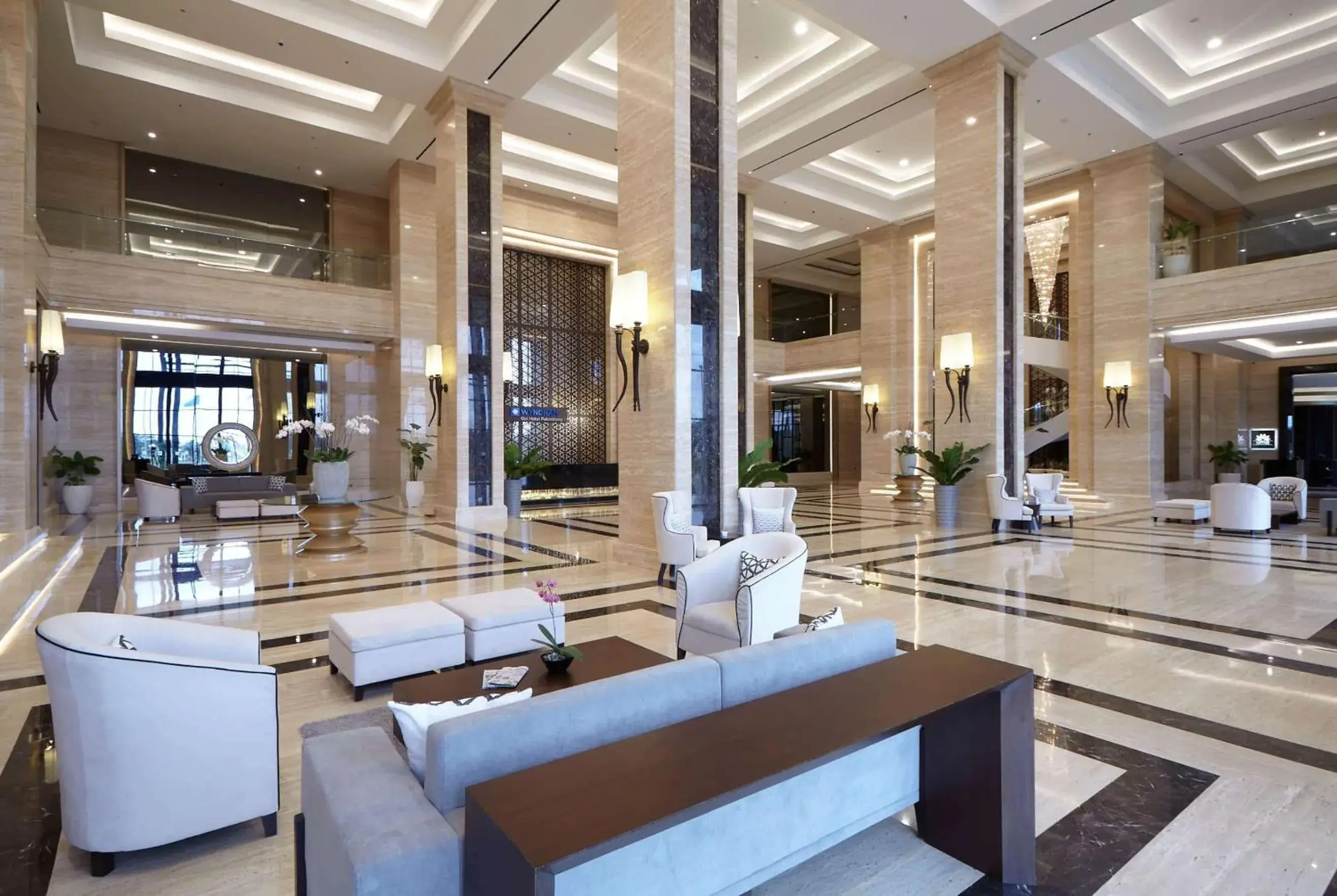 Lobby or reception in Wyndham Opi Hotel Palembang Lobby or reception in Wyndham Opi Hotel Palembang