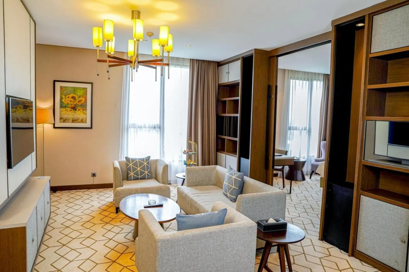 Seating area in Wyndham Opi Hotel Palembang