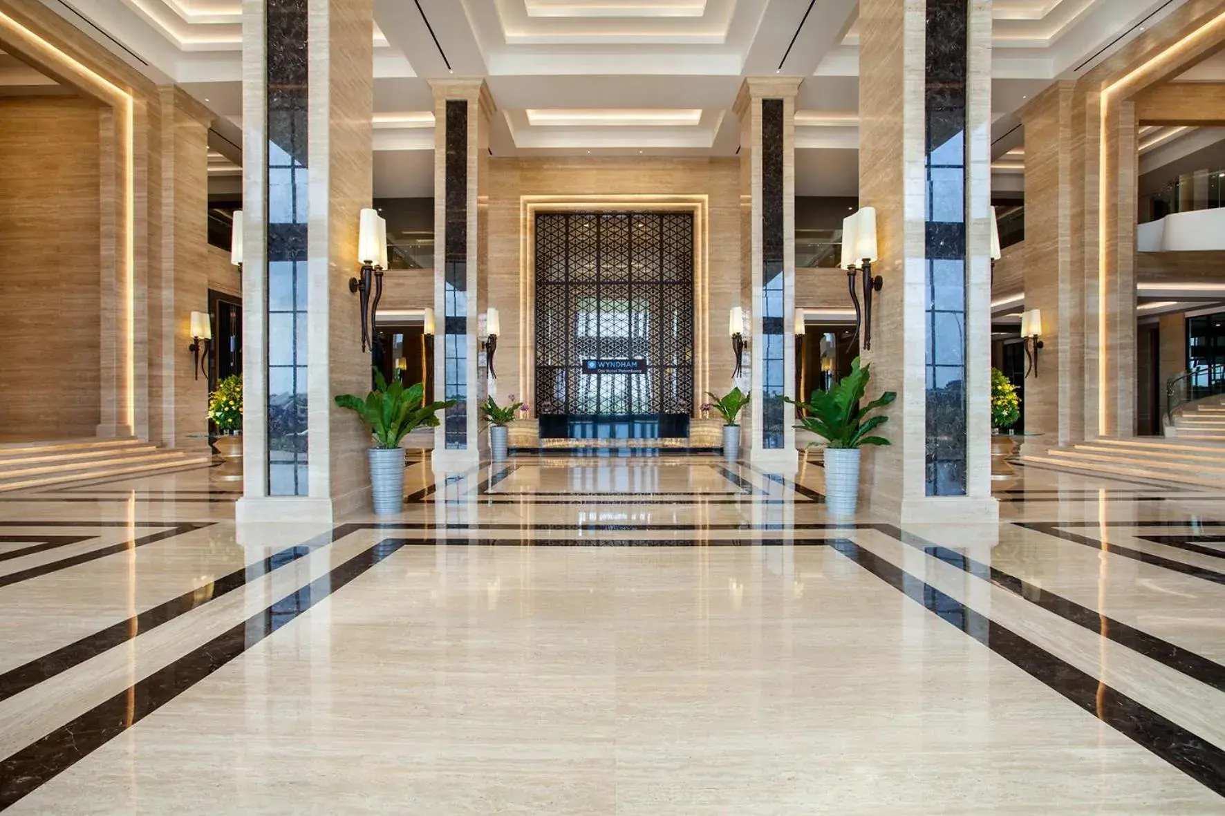 Lobby or reception in Wyndham Opi Hotel Palembang Lobby or reception in Wyndham Opi Hotel Palembang