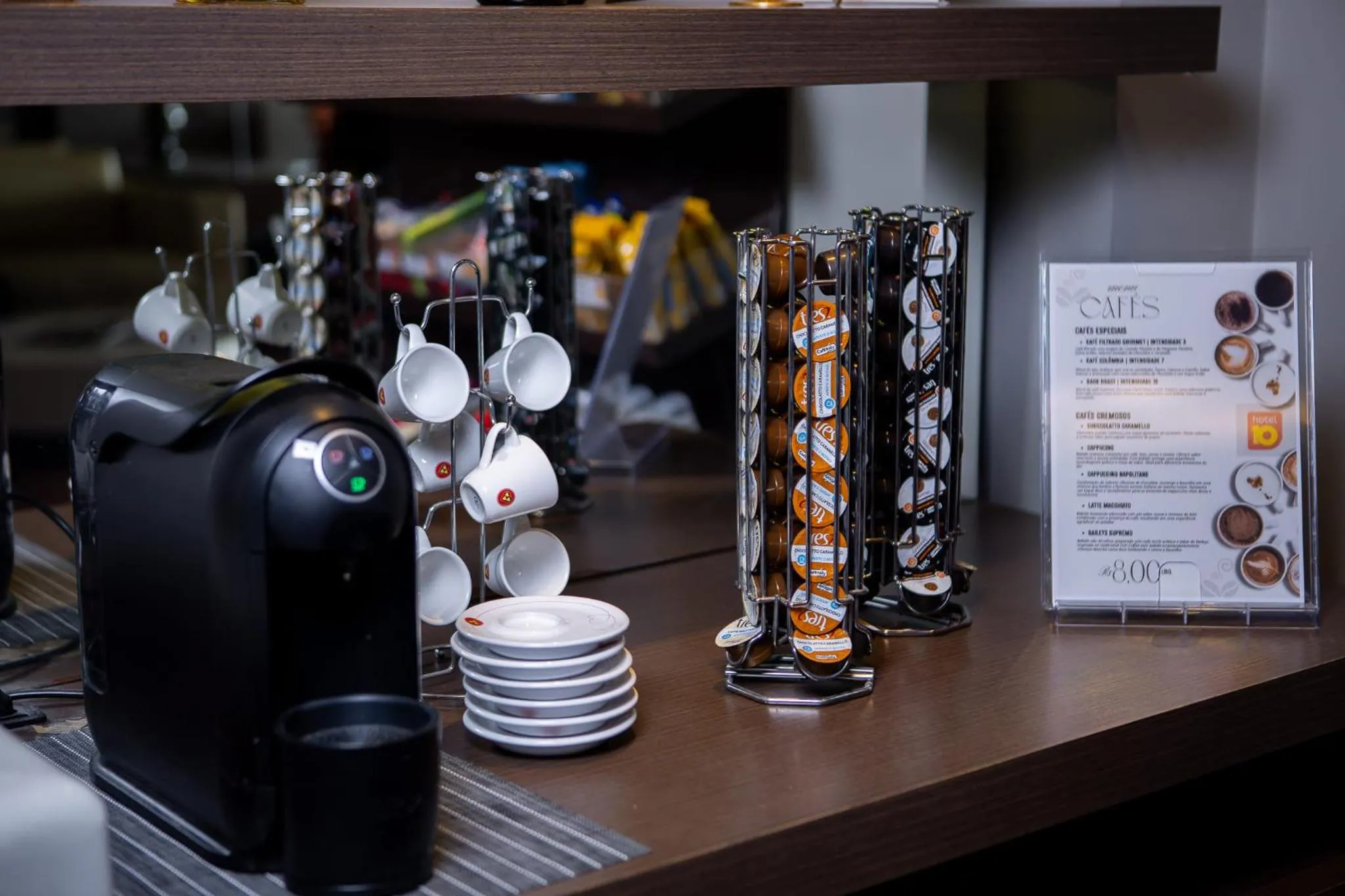 Kitchen or kitchenette in Hotel 10 Itajai/Navegantes