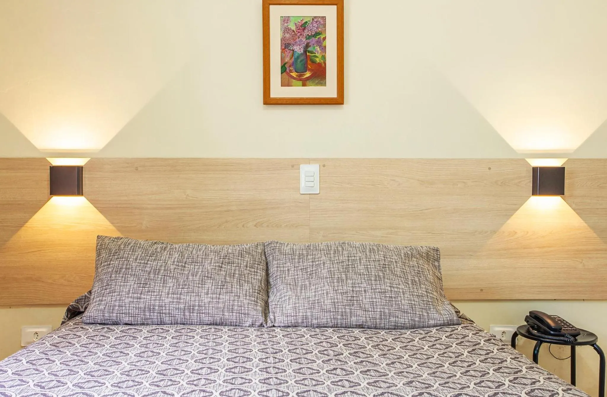 Bed in Hotel Saveiros