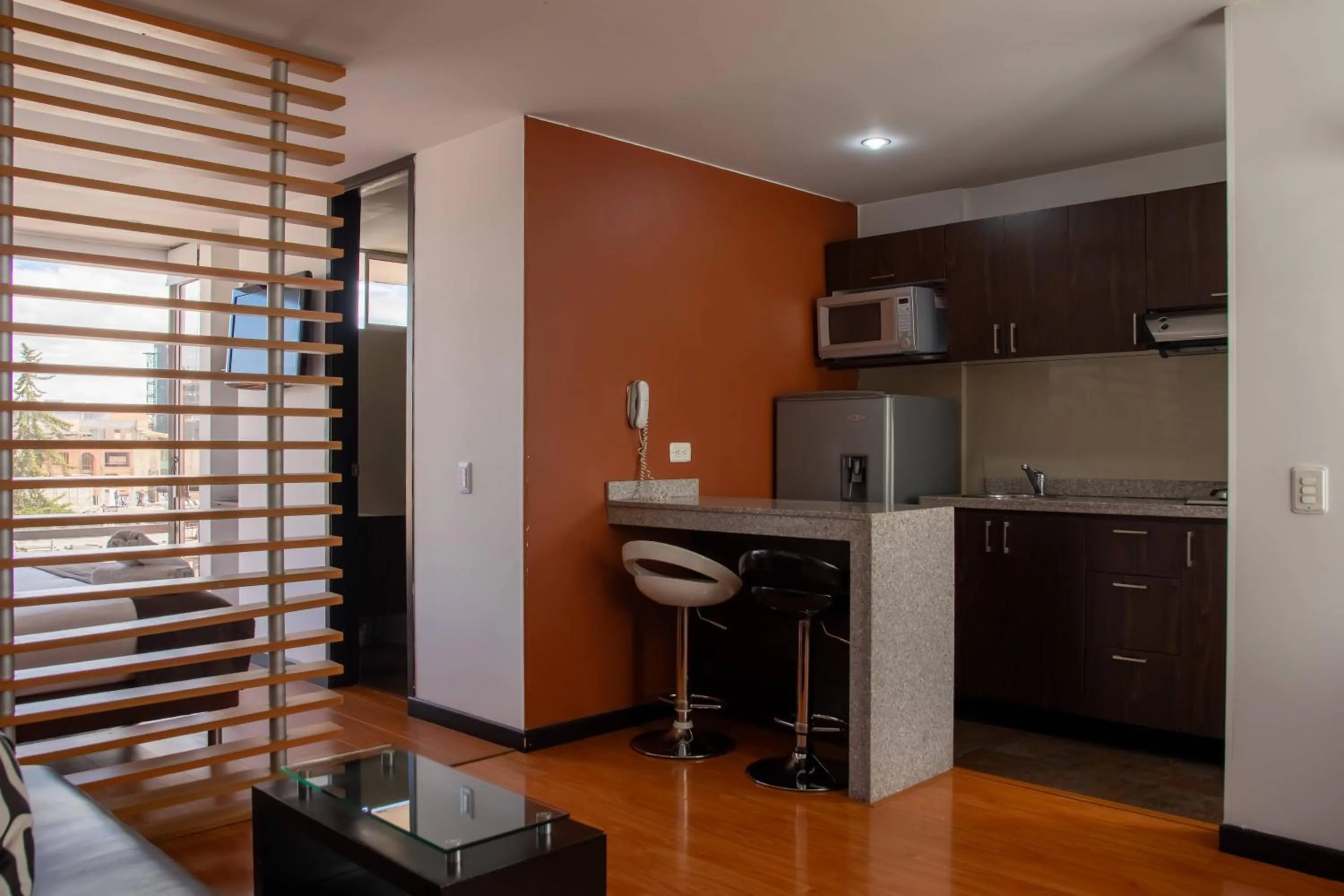 Kitchen or kitchenette in Hotel Regency Suites La Feria