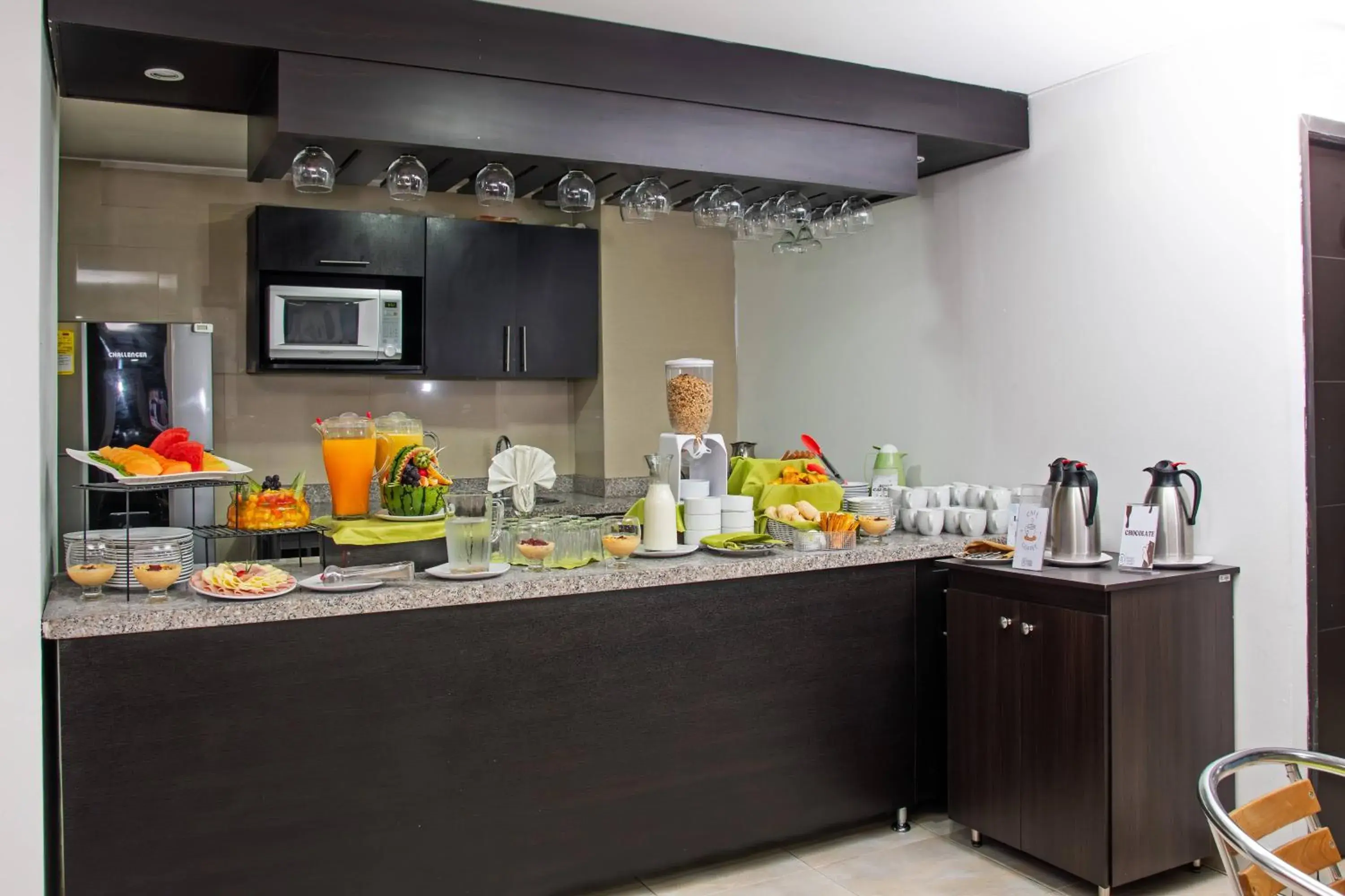 Buffet breakfast in Hotel Regency Suites La Feria Buffet breakfast in Hotel Regency Suites La Feria