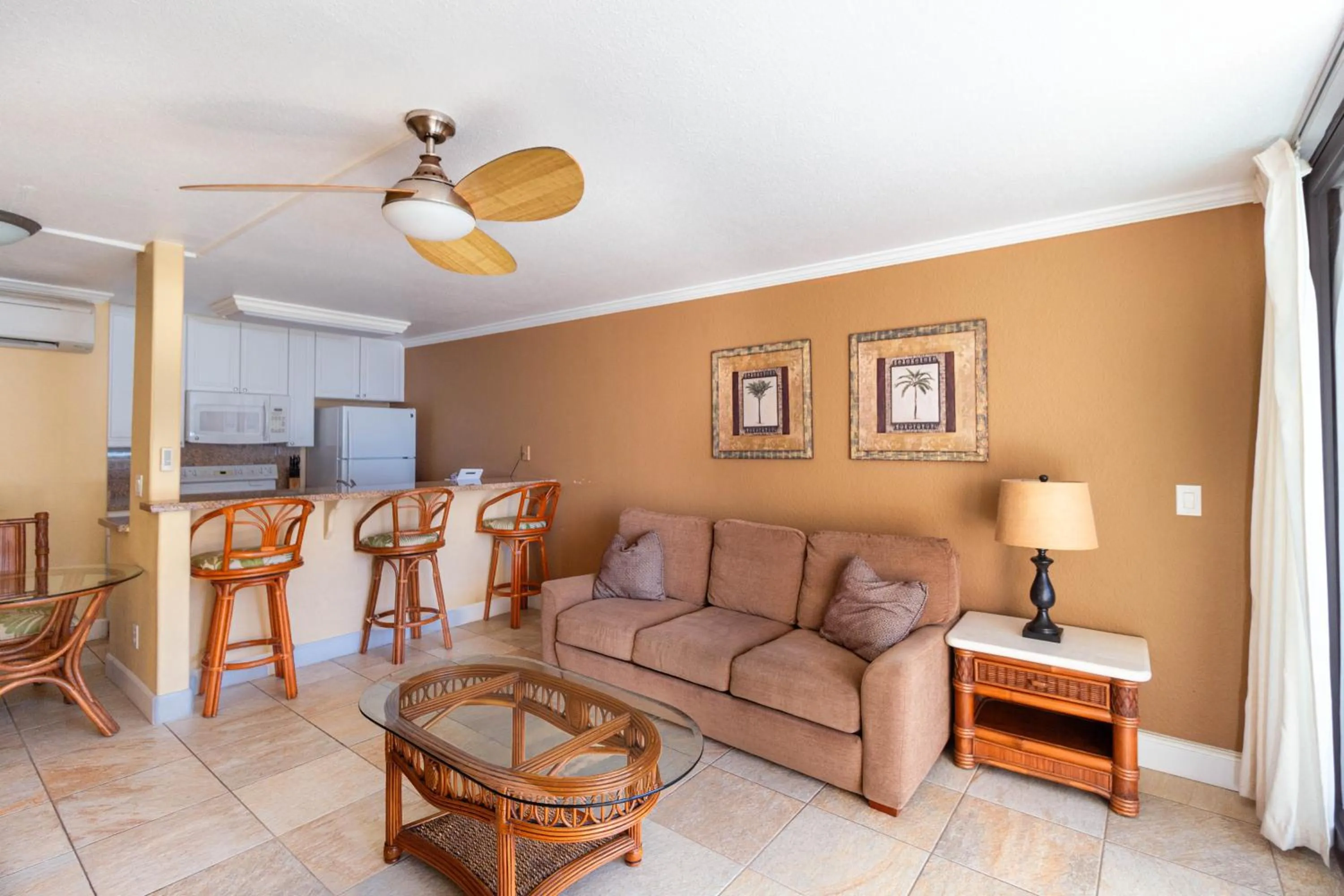 Living room in Kona Reef Resort by Latour Group