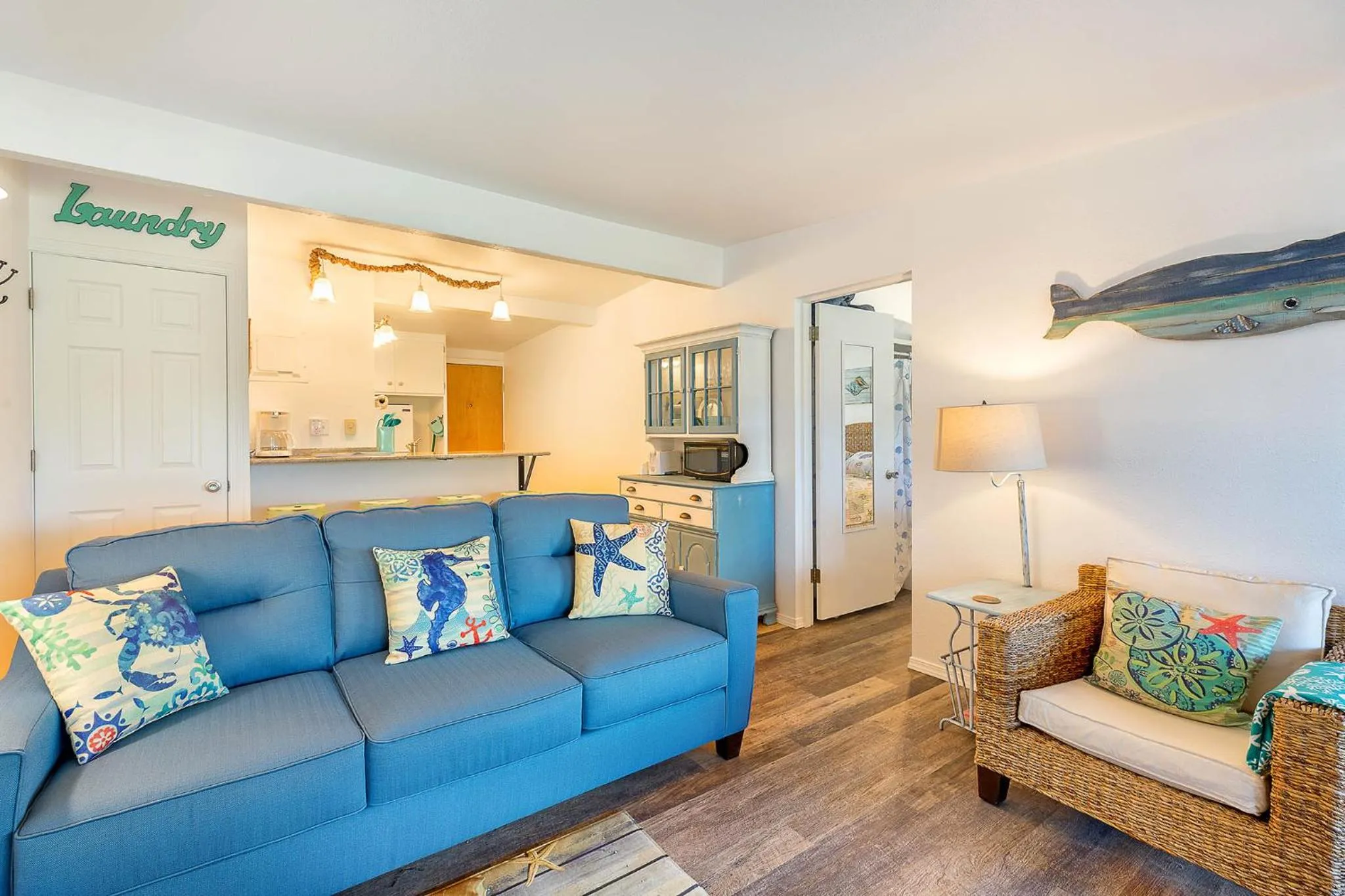 Living room in Sandy Days Condo