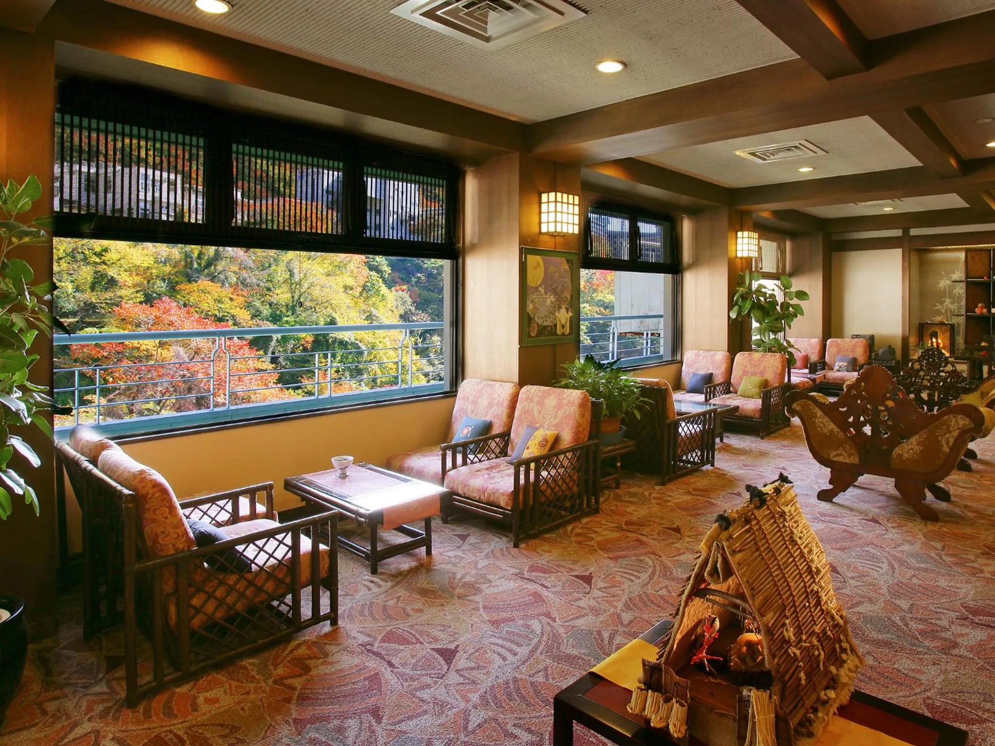 Seating area in Isshinkan