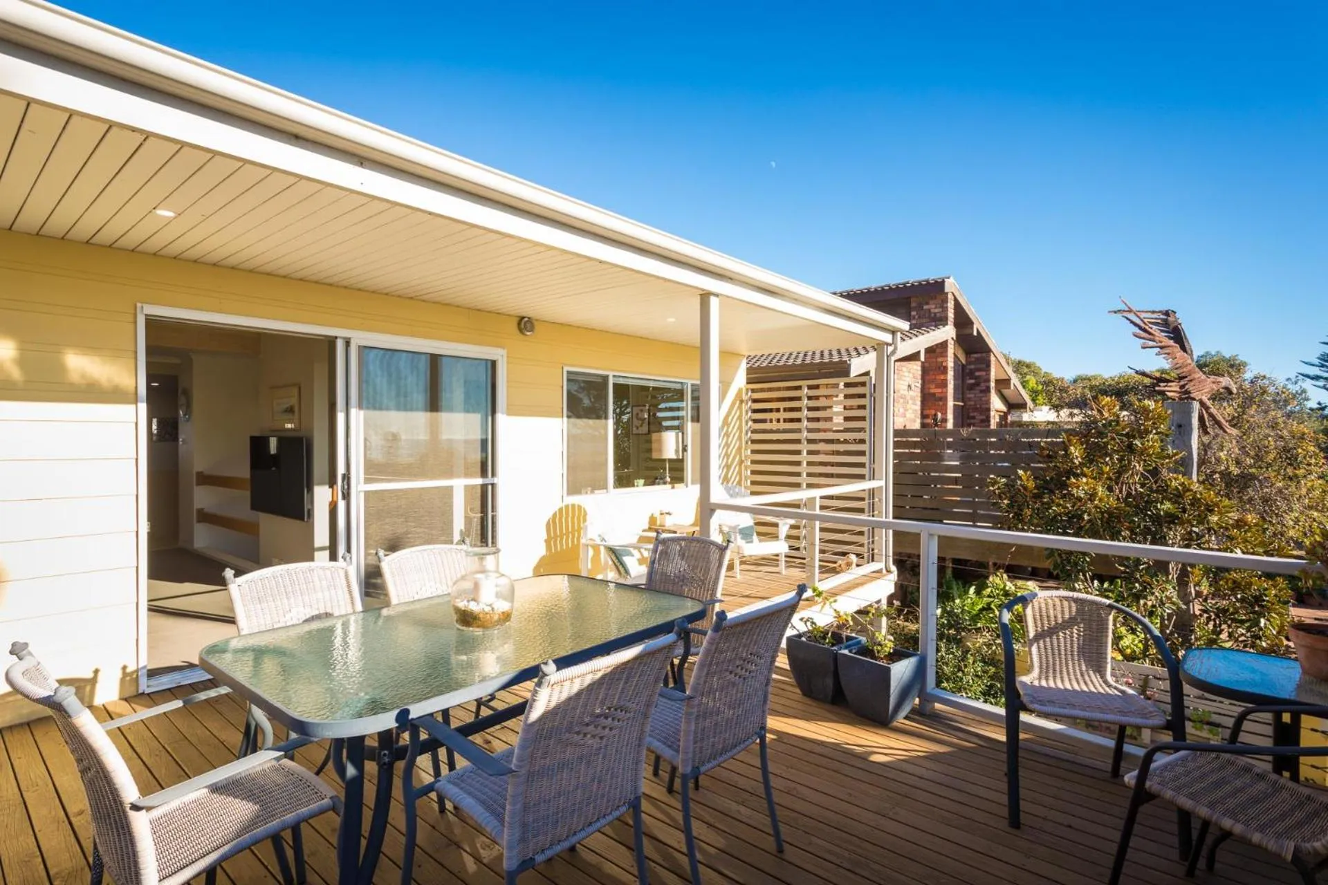 Patio in Tathra Beach House Holiday Apartments