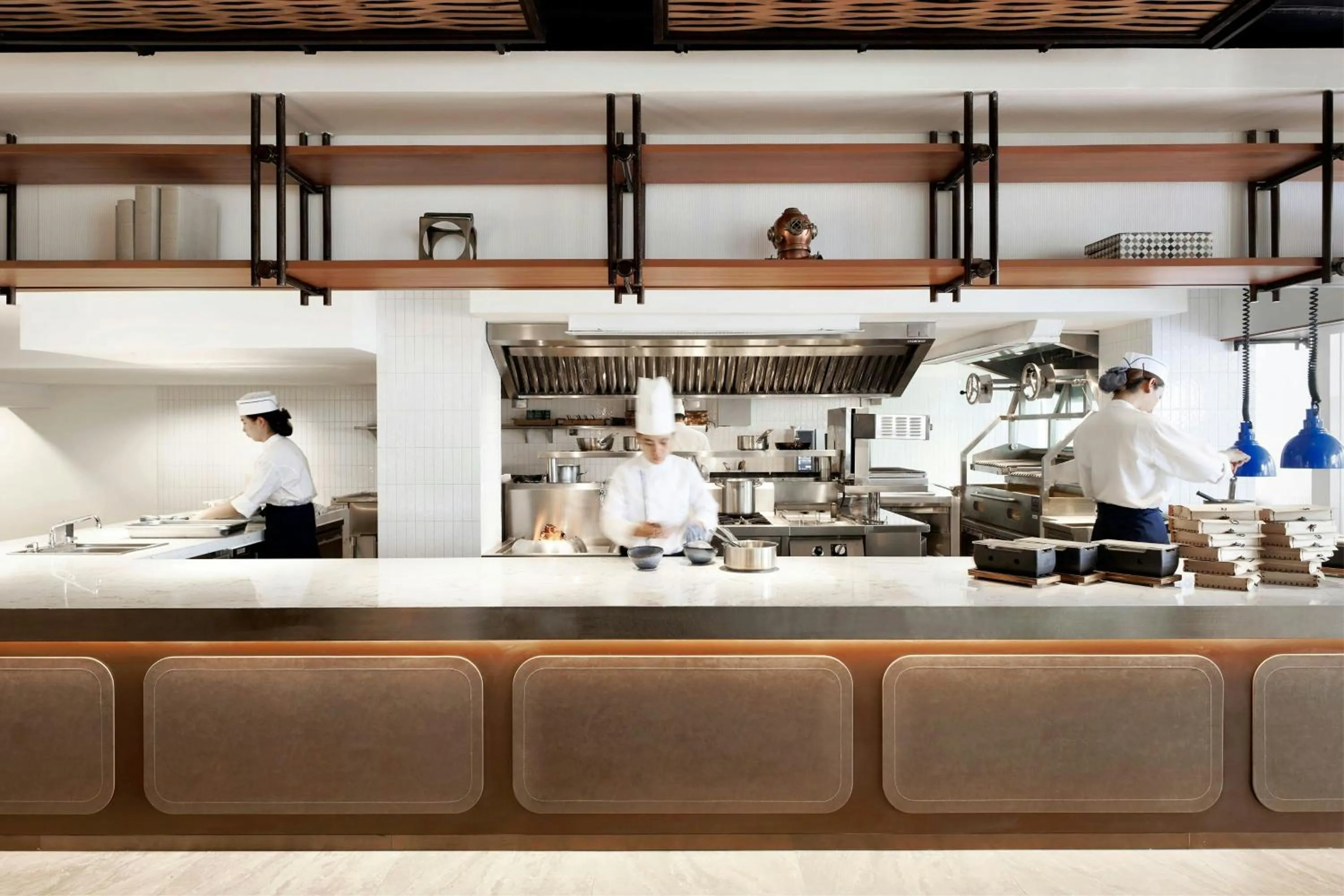 Kitchen or kitchenette in Royal Orchid Sheraton Riverside Hotel Bangkok