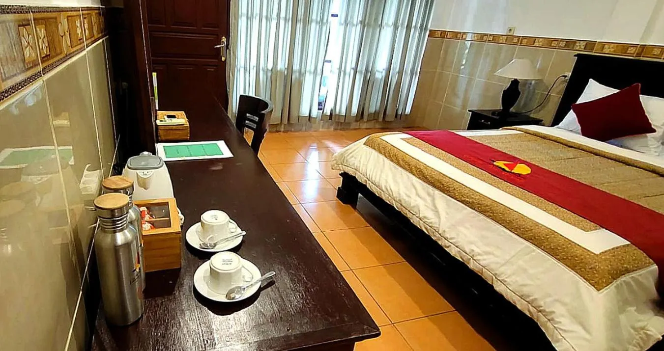 Bed in Liberty Dive Resort