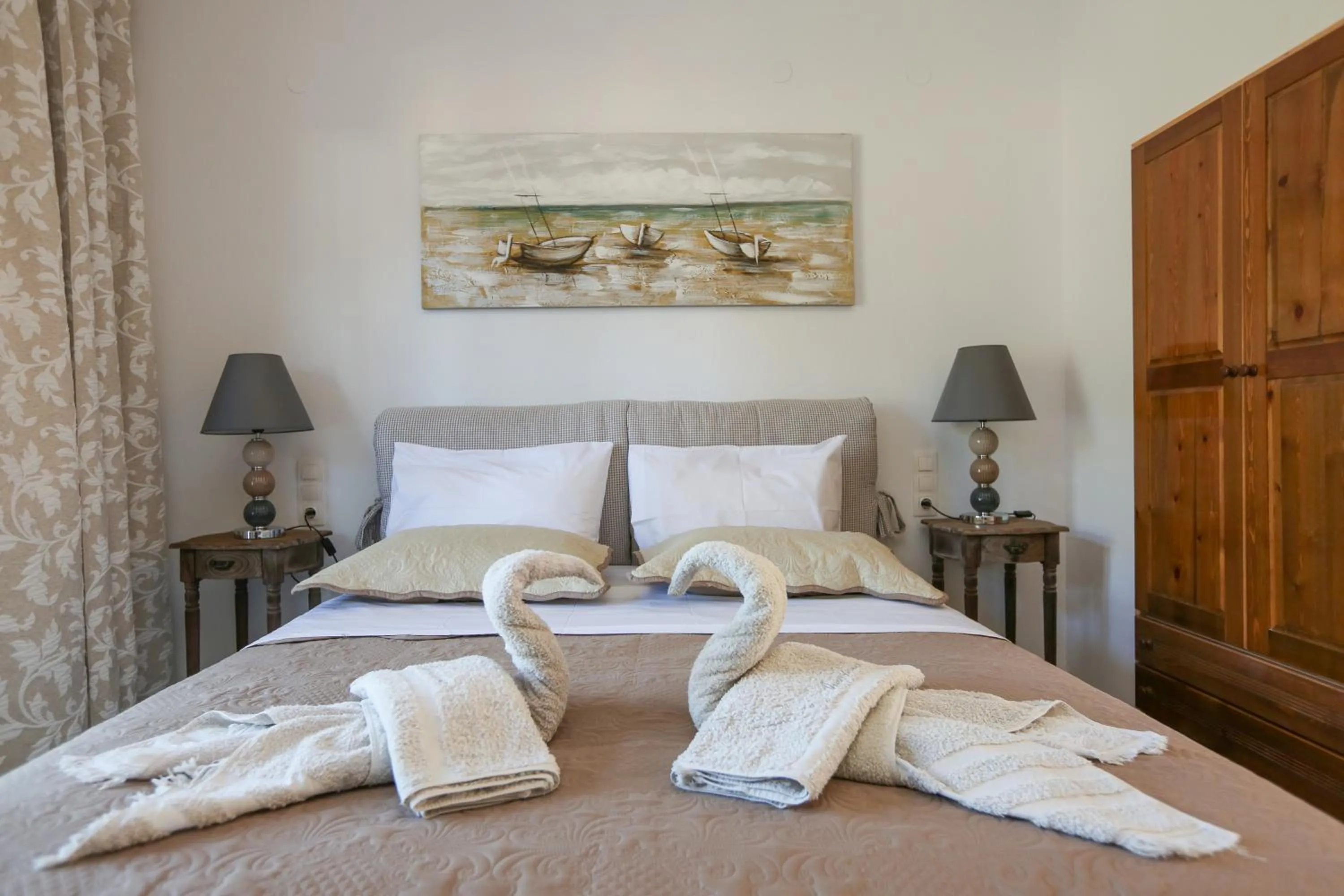 Bedroom, Bed in Skiathos Argento