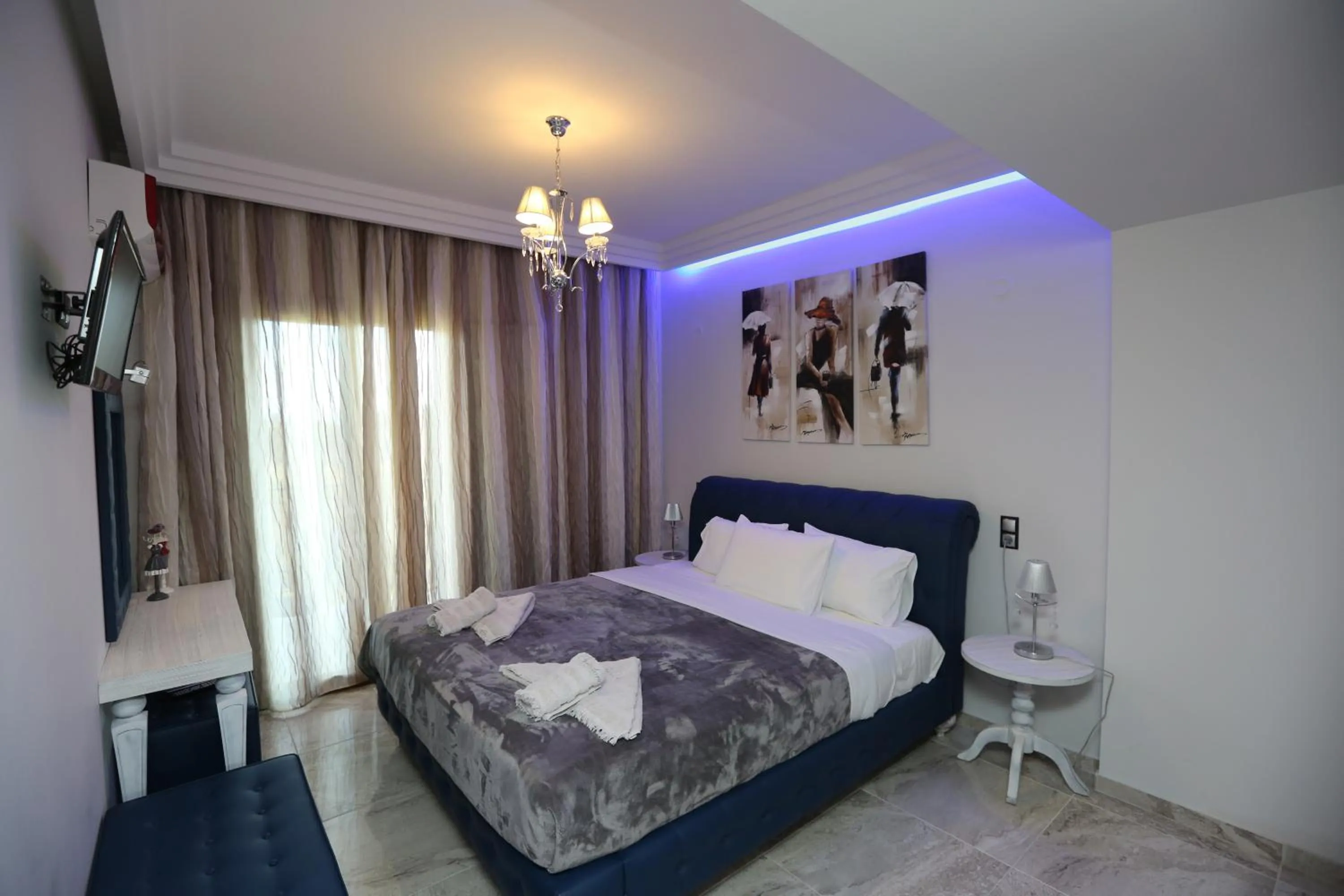 Bedroom, Bed in Skiathos Argento