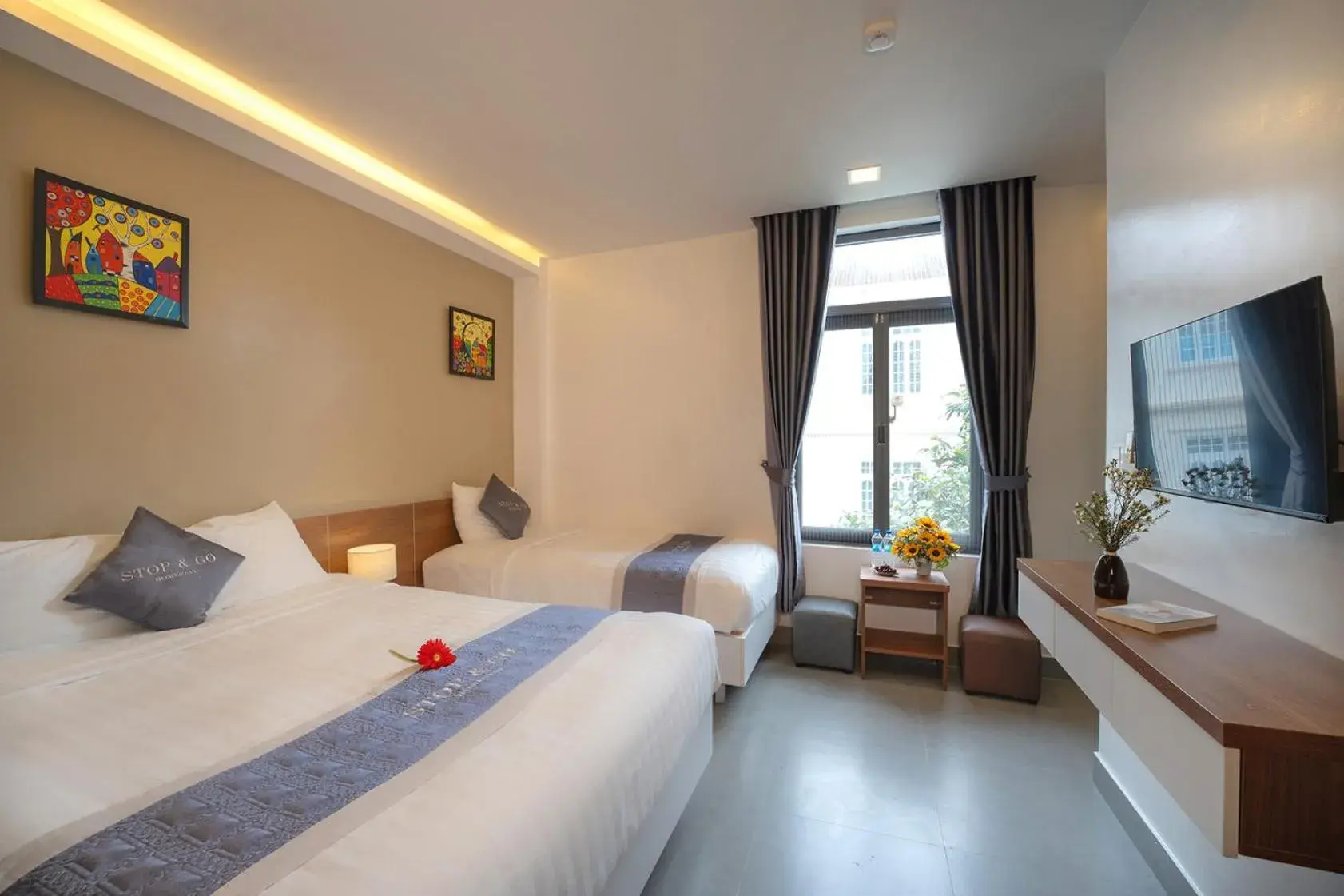 Comfort Triple Room in Stop and Go Boutique Homestay Hue Comfort Triple Room in Stop and Go Boutique Homestay Hue