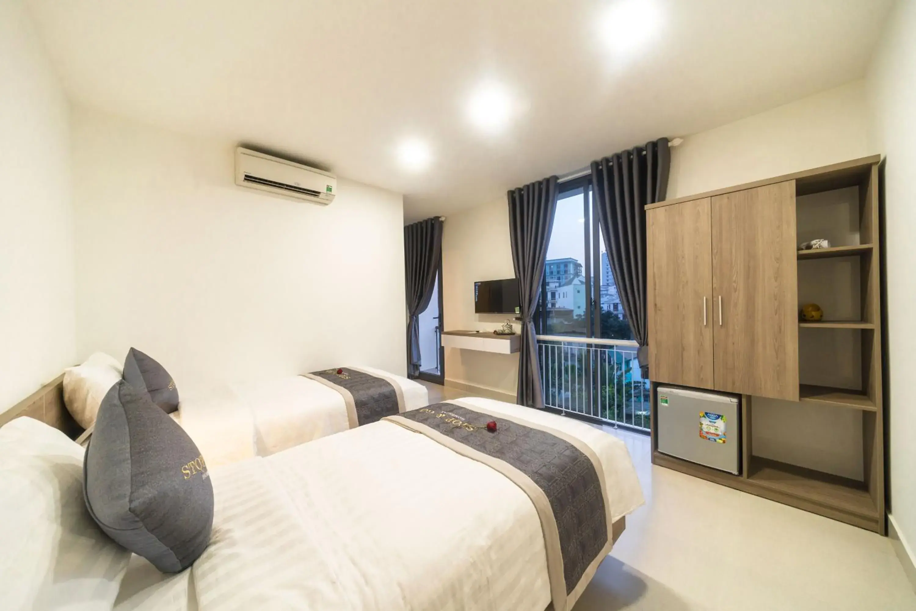 Bed in Stop and Go Boutique Homestay Hue Bed in Stop and Go Boutique Homestay Hue