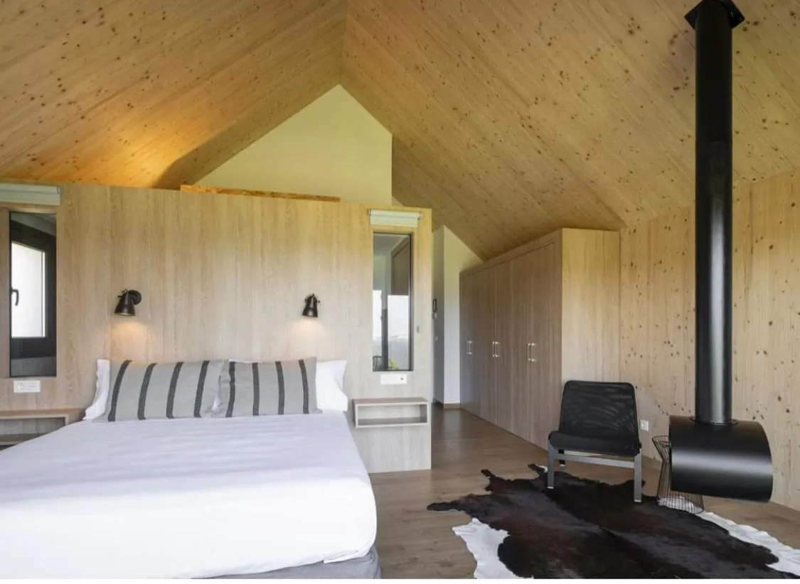 Bed in Cabañas de Canide