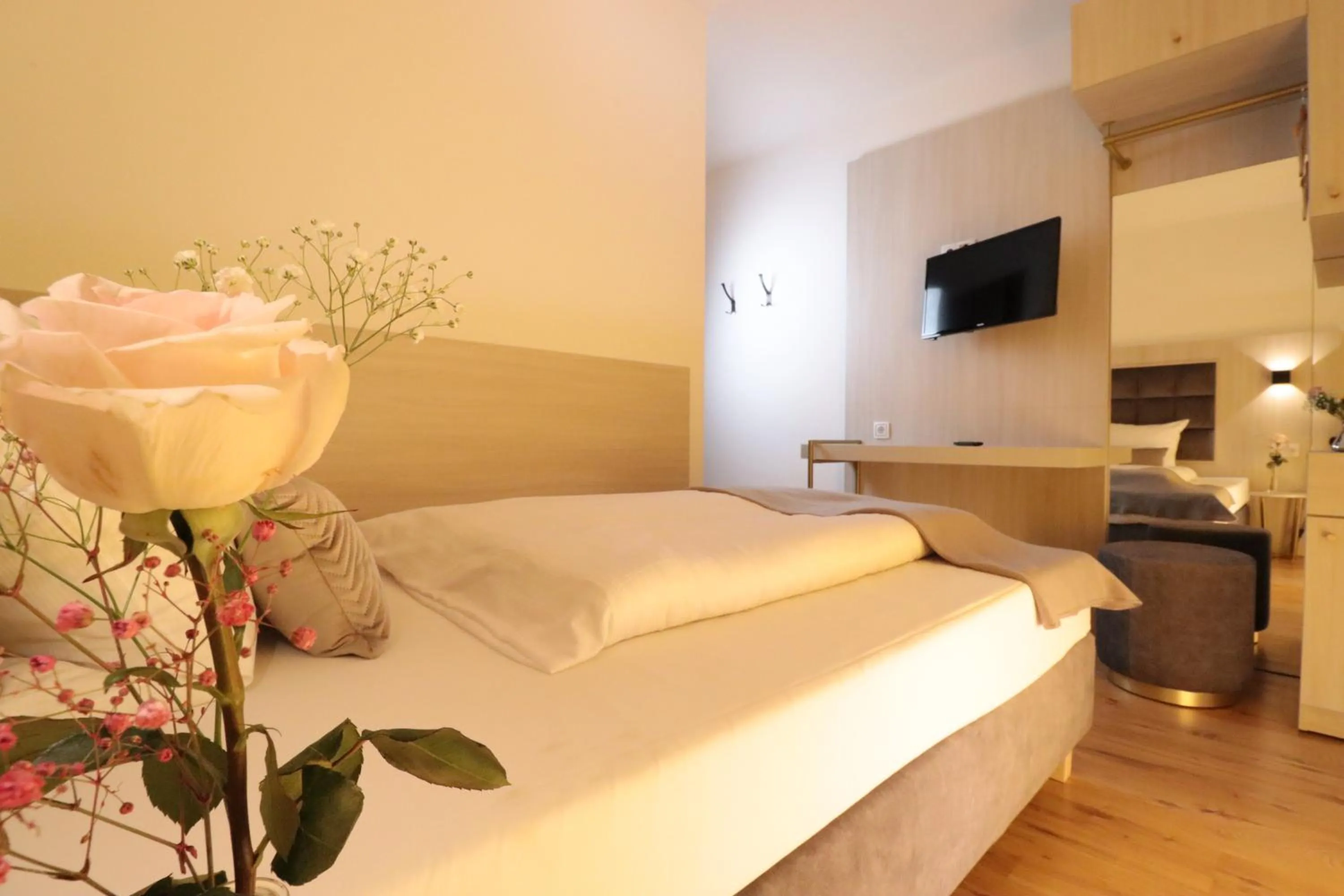 Bed in Hotel Kurparkblick