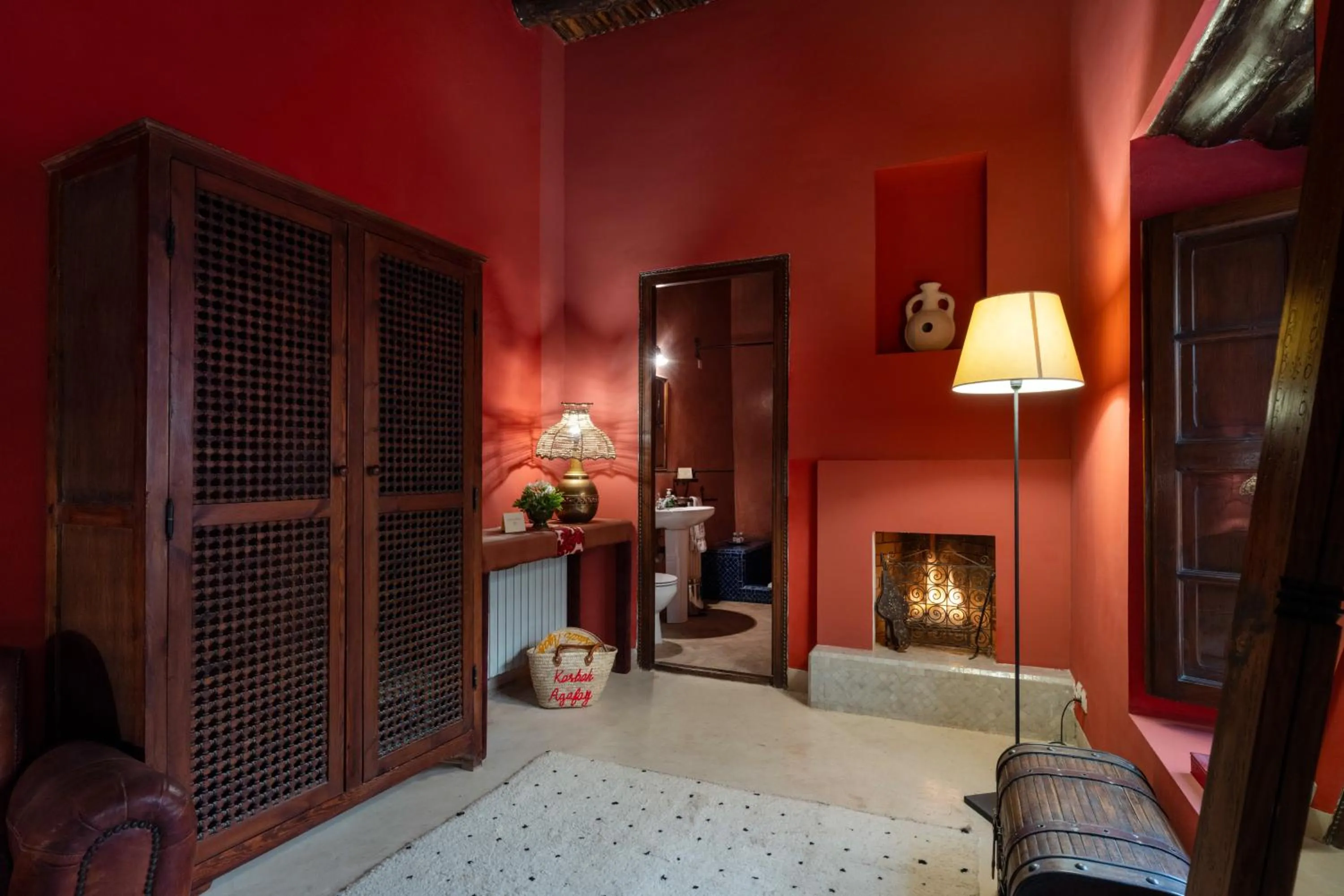 Bed in Kasbah Agafay Hotel & Spa