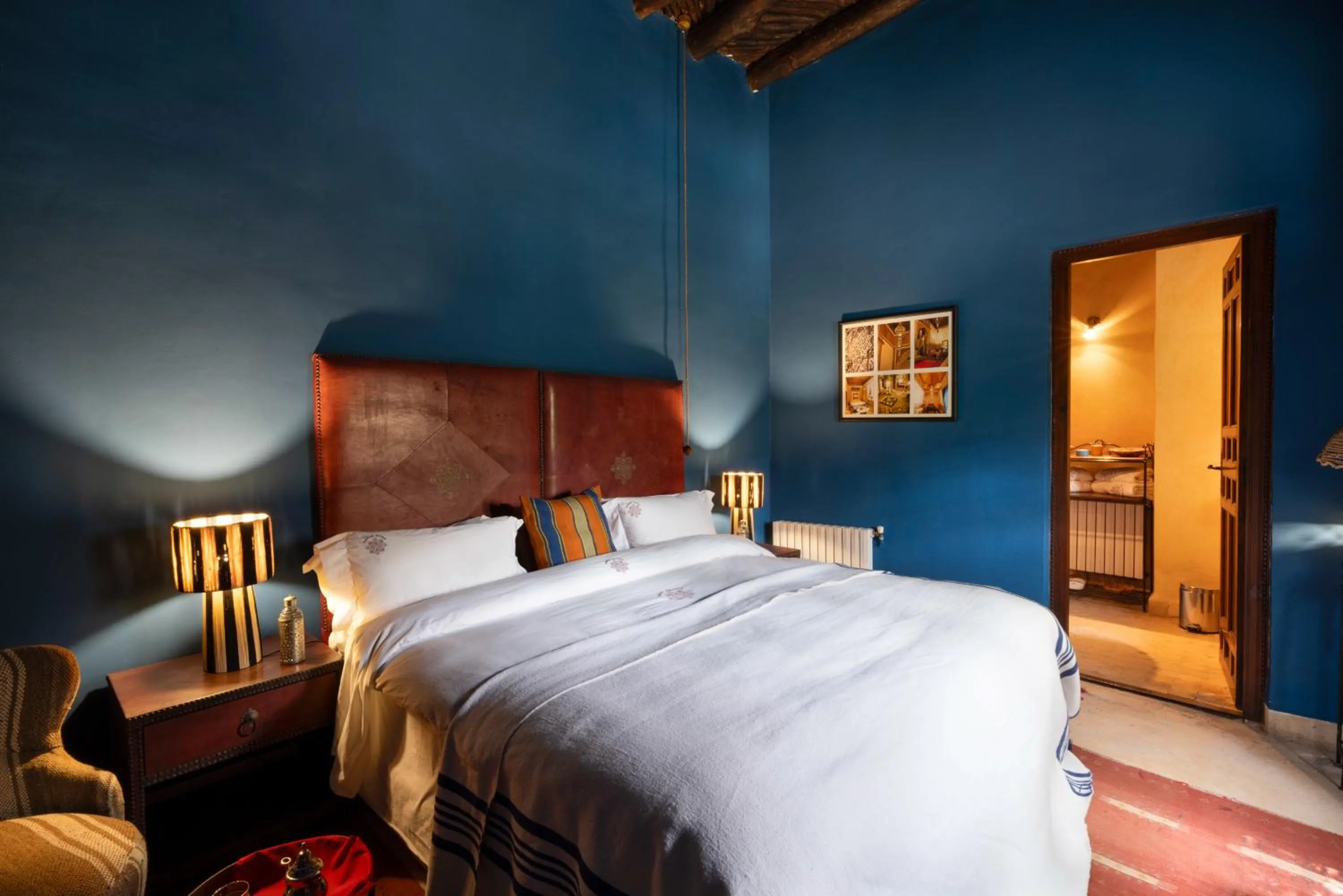 Bed in Kasbah Agafay Hotel & Spa