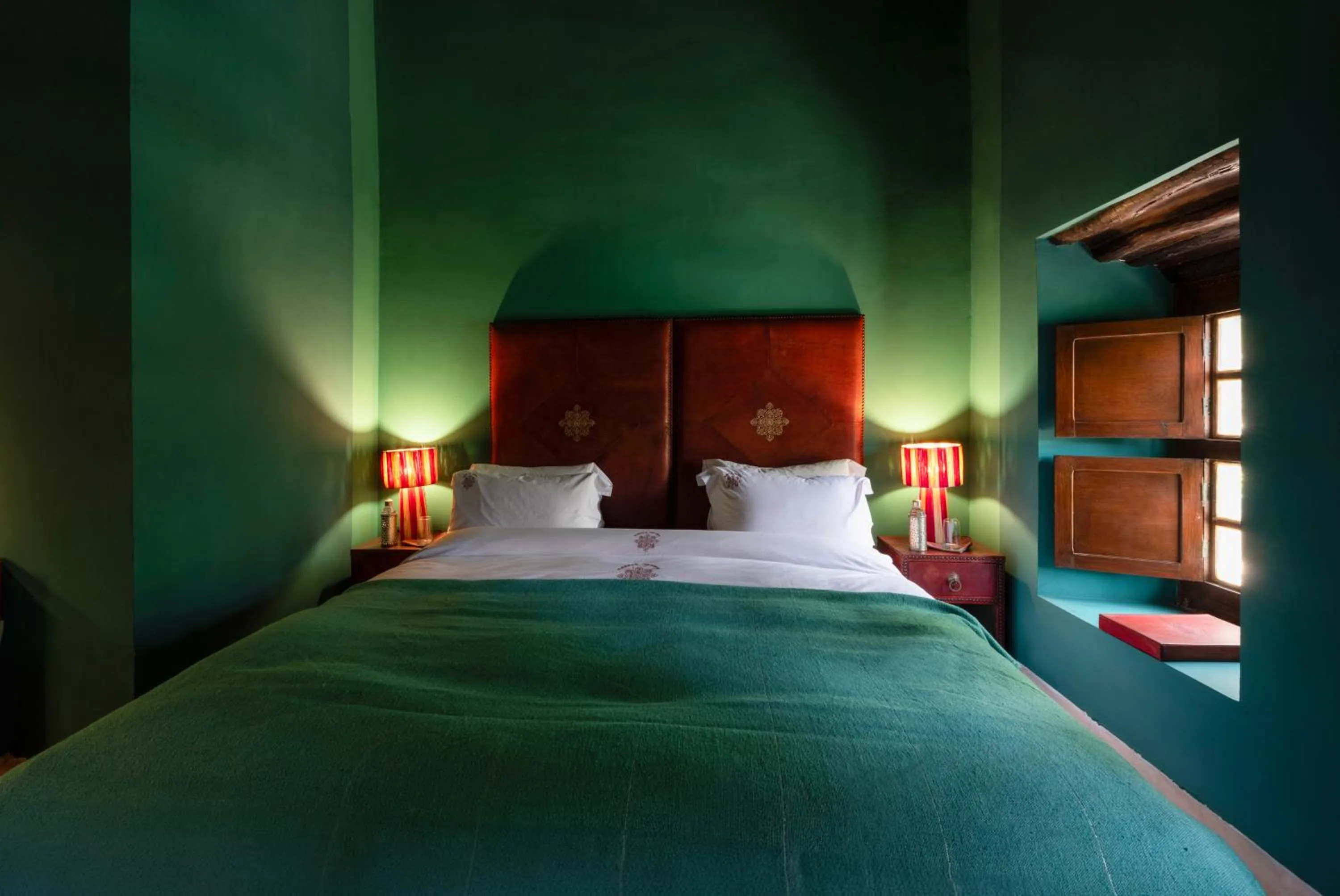 Bed in Kasbah Agafay Hotel & Spa