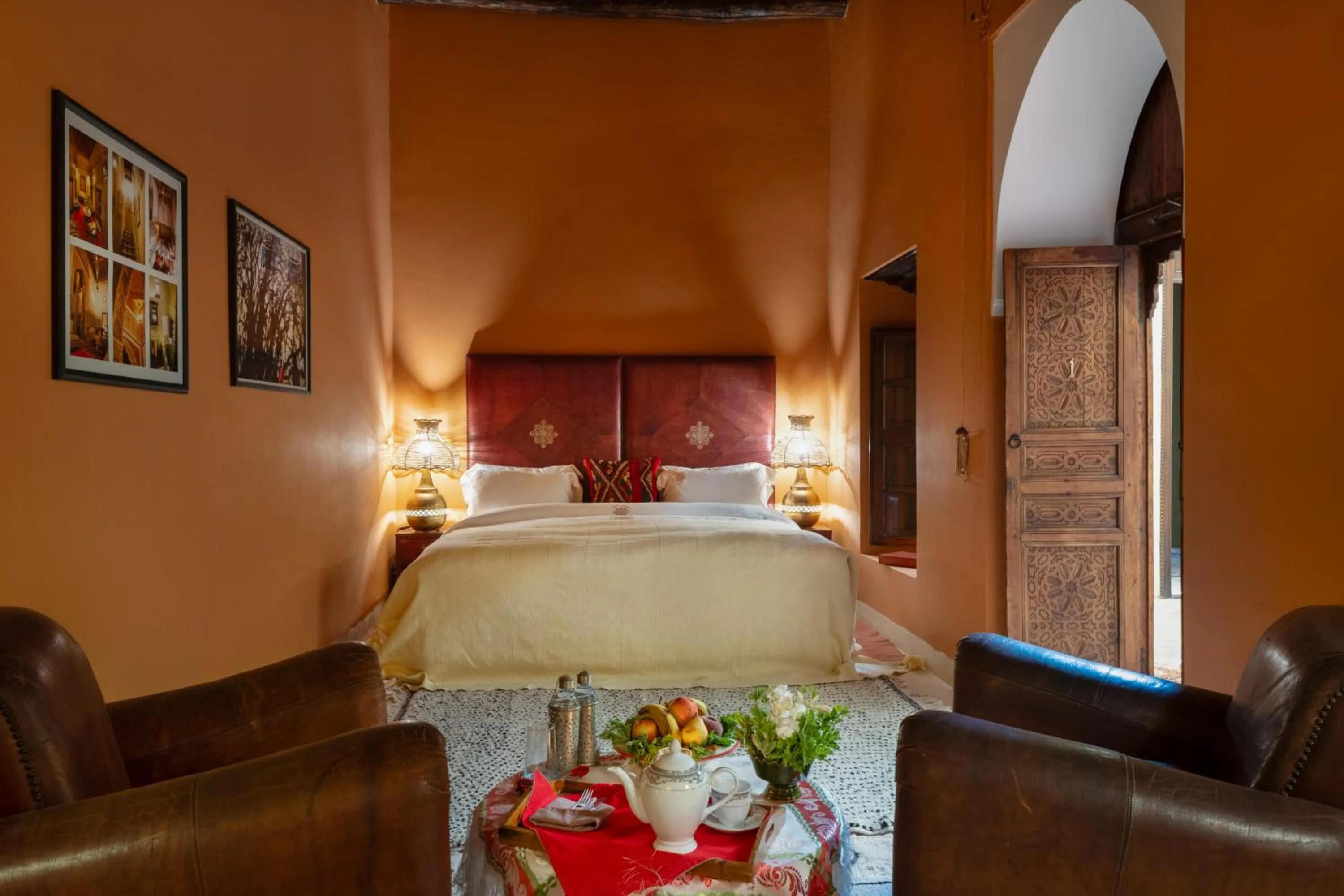 Bed in Kasbah Agafay Hotel & Spa