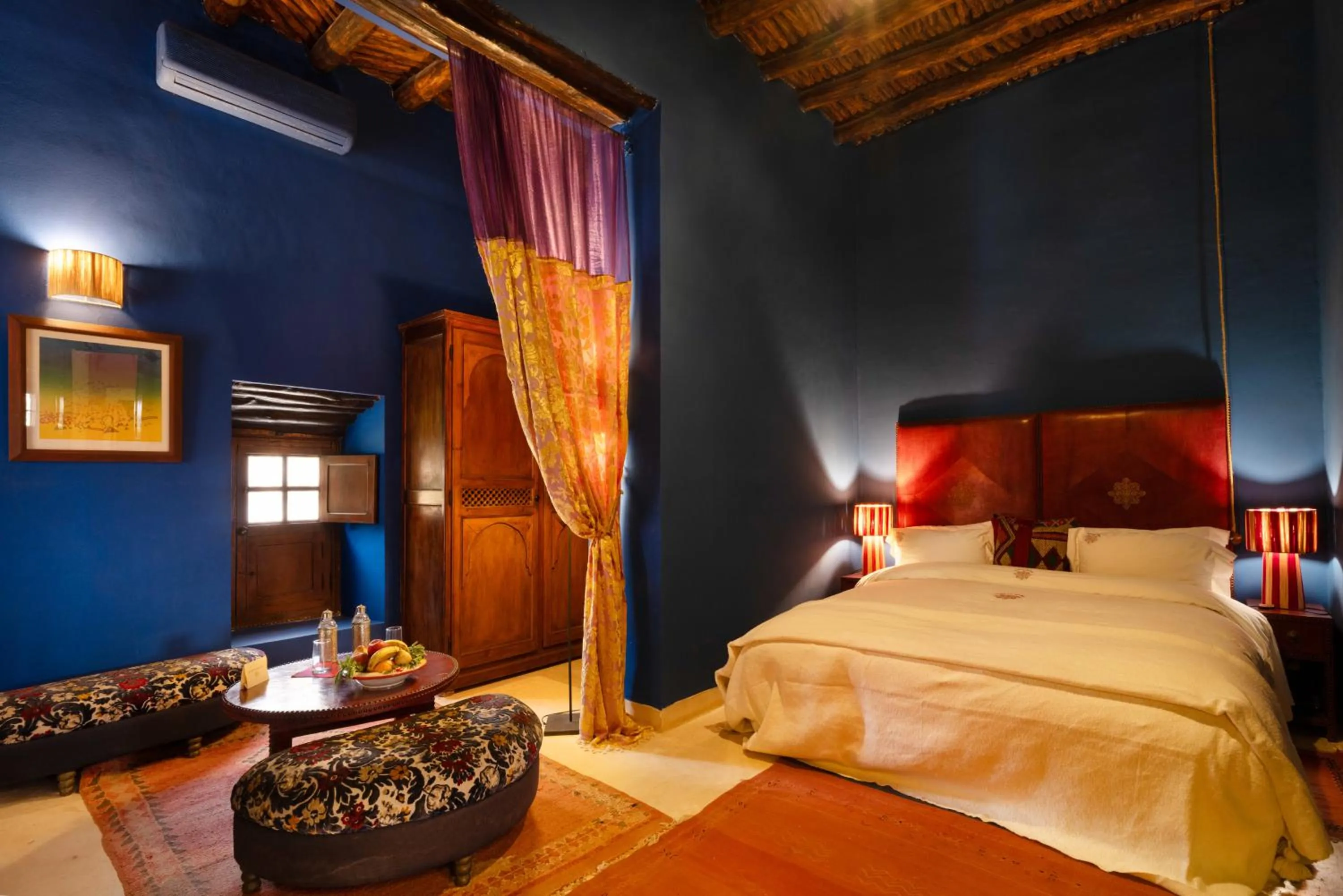 Bed in Kasbah Agafay Hotel & Spa