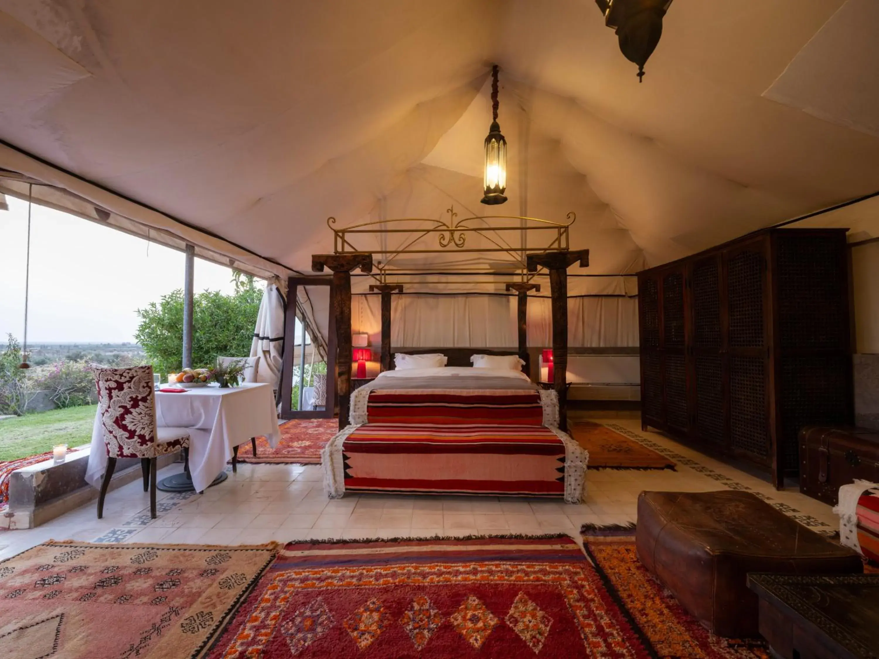 Bed in Kasbah Agafay Hotel & Spa Bed in Kasbah Agafay Hotel & Spa