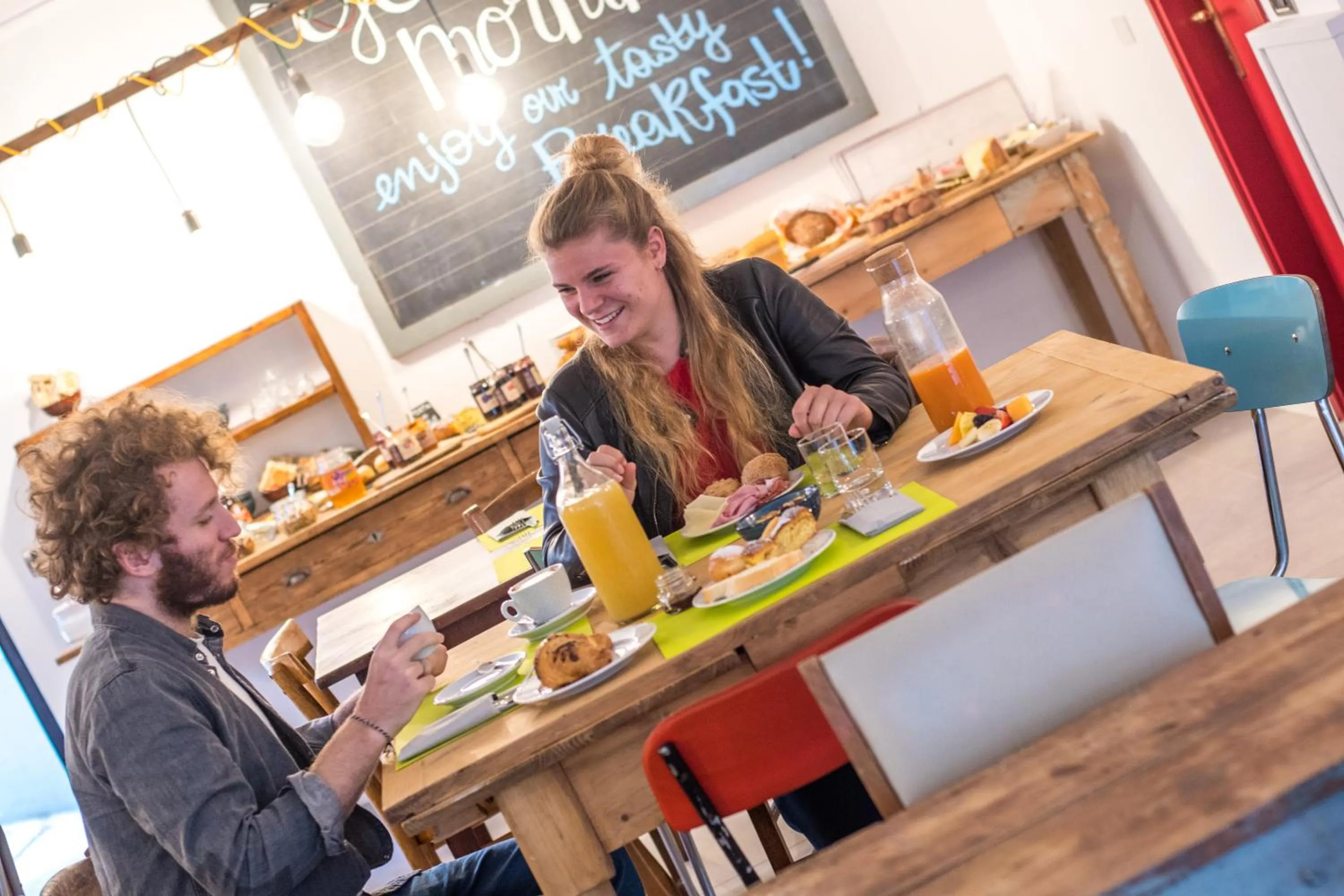 Buffet breakfast in Hotel Villa Rina