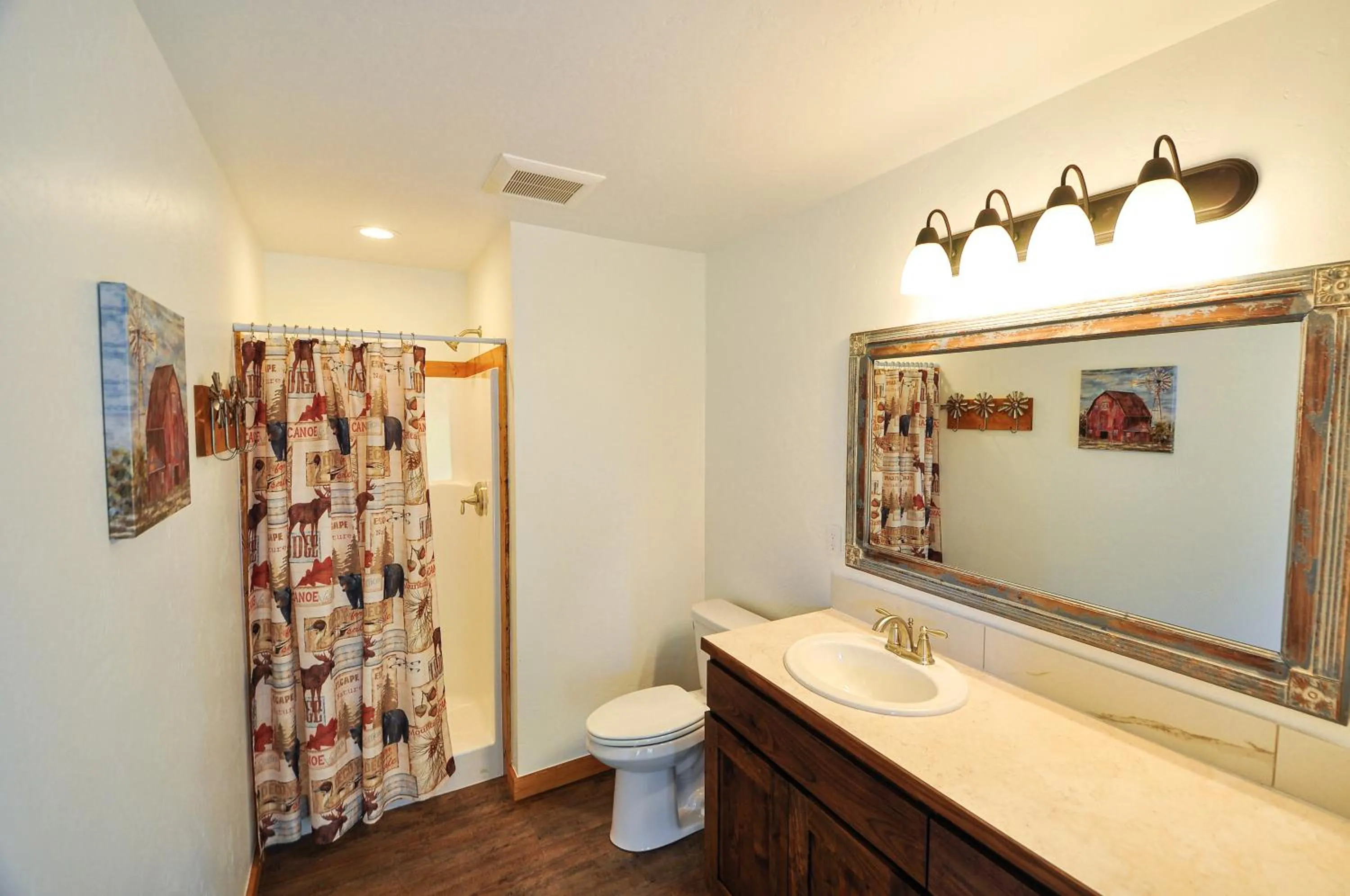 Bathroom in Glacier Homestead